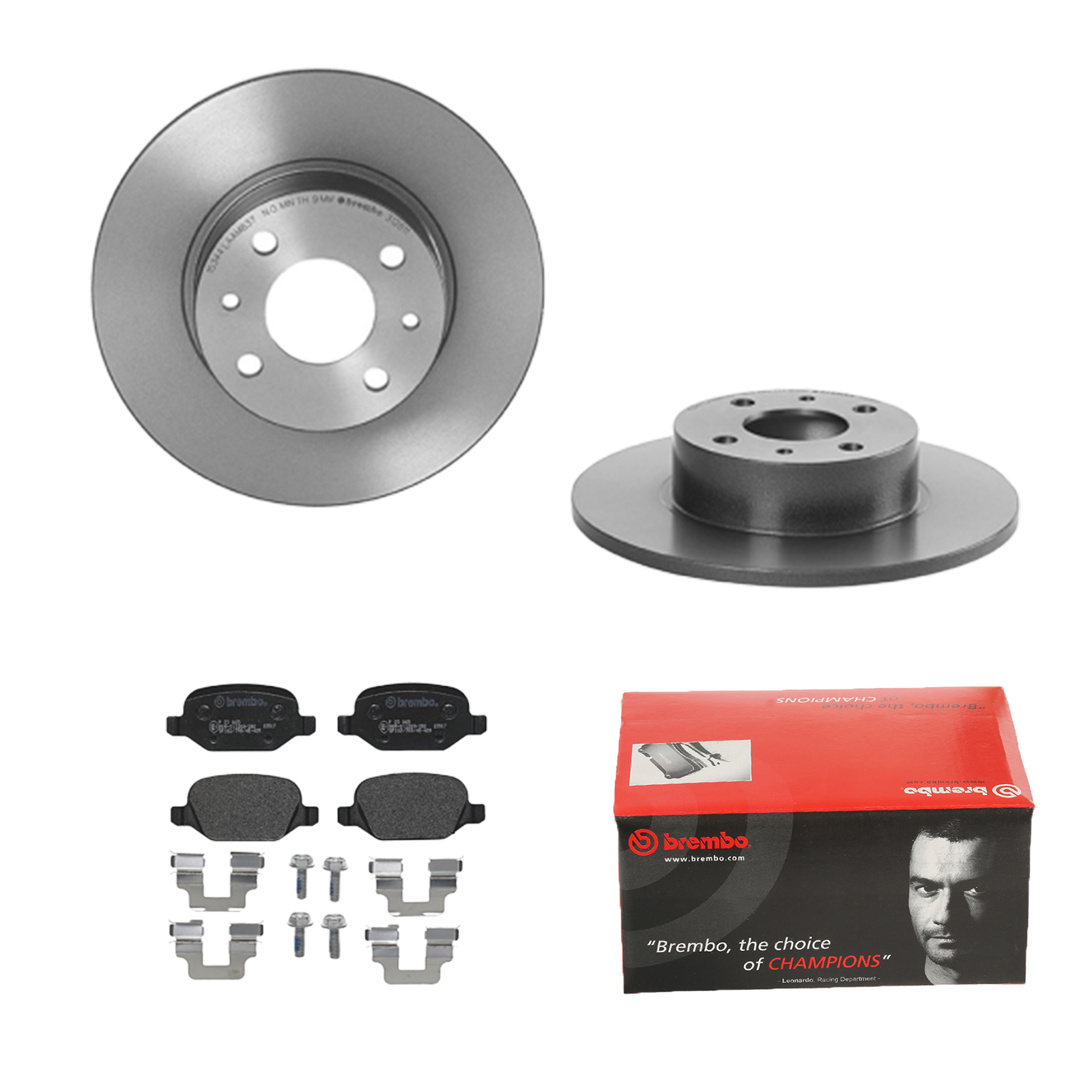 BREMBO Bremsensatz, Scheibenbremse ijdtidiuj8 Hinterachse Voll 251mm 10mm für LANCIA ALFA ROMEO FIAT