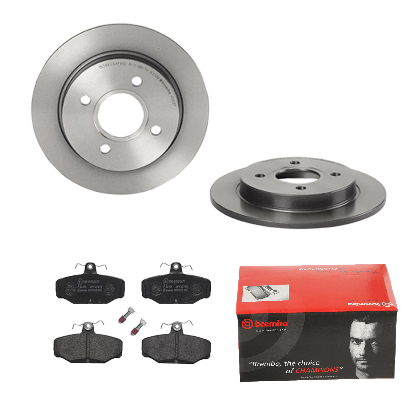 BREMBO Bremsensatz, Scheibenbremse ijdtidivd8 Hinterachse Voll 253mm 10mm für FORD