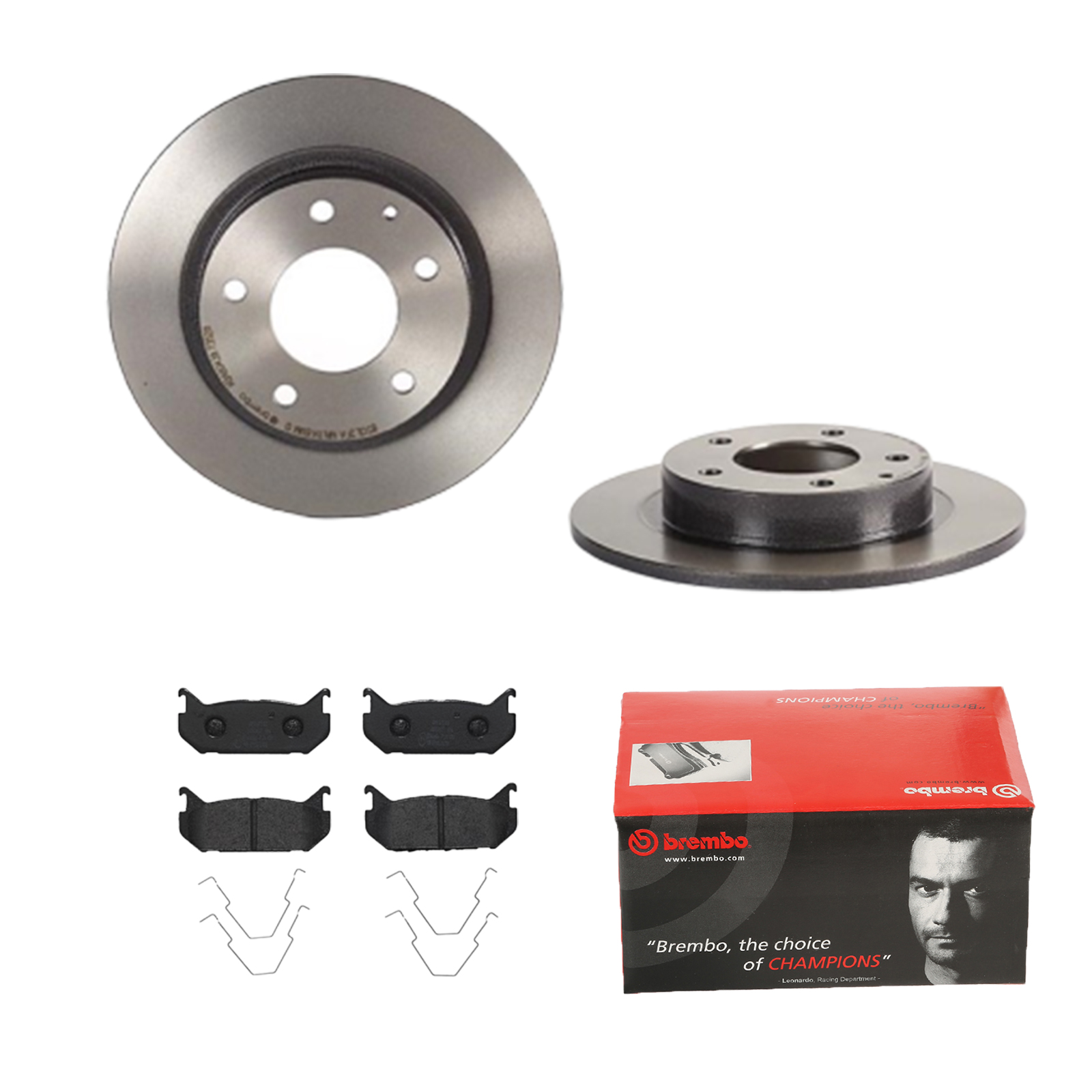 BREMBO Bremsensatz, Scheibenbremse ijdtidivp0 Hinterachse Voll 261mm 10mm für FORD FORD USA MITSUBISHI MAZDA NISSAN