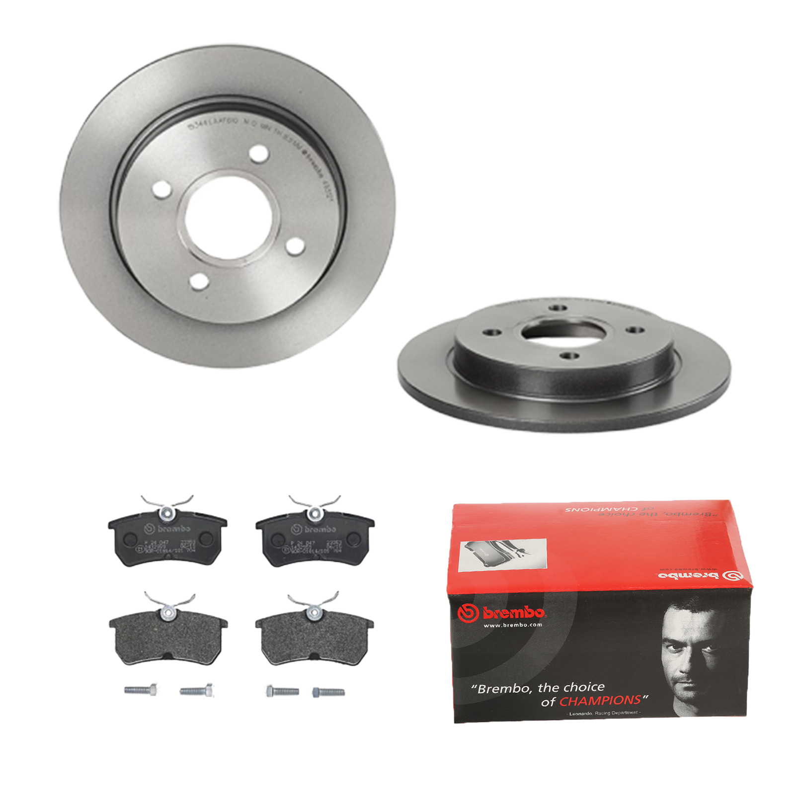 BREMBO Bremsensatz, Scheibenbremse ijdtidiw12 Hinterachse Voll 253mm 10mm für FORD FORD USA
