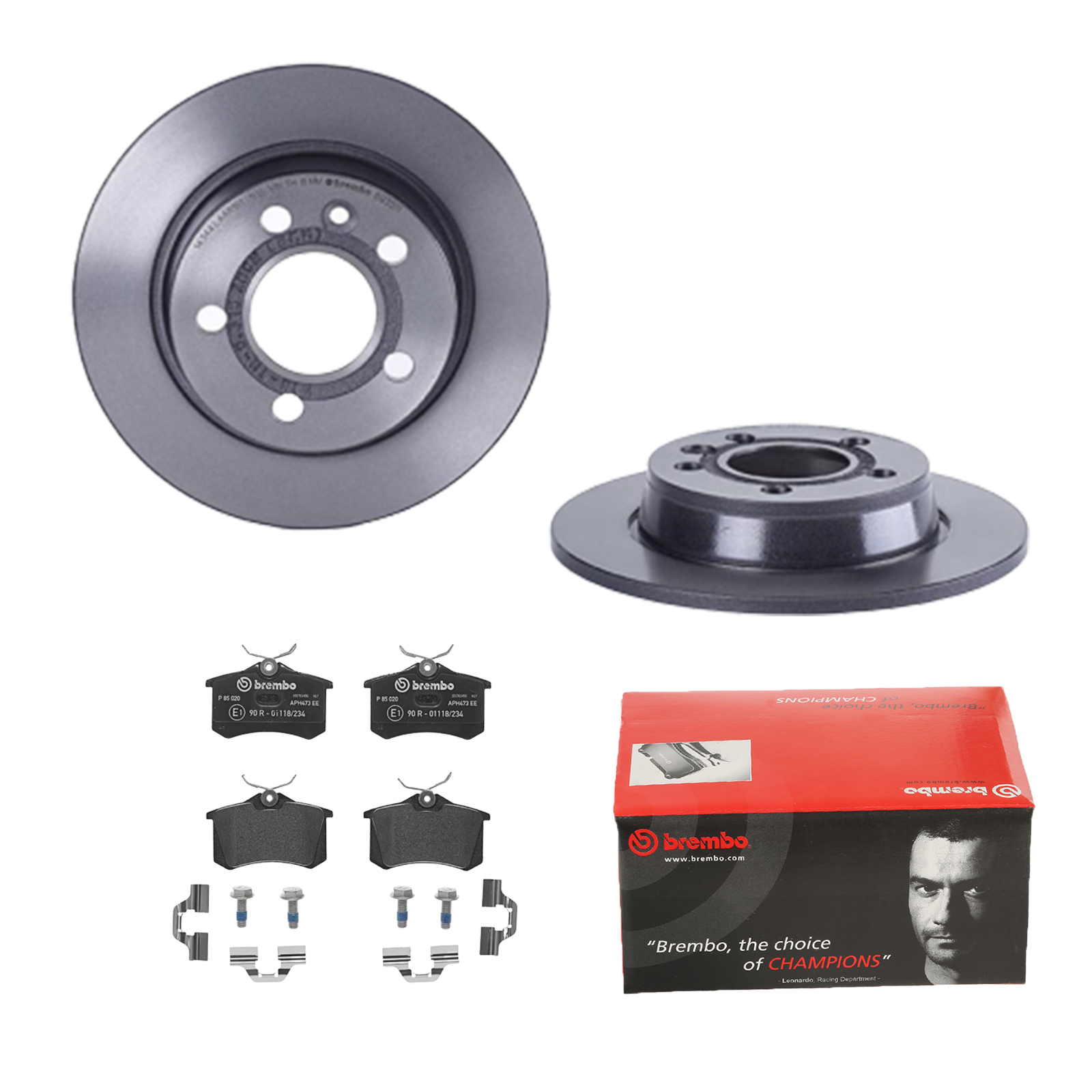 BREMBO Bremsensatz, Scheibenbremse ijdtidiy14 Hinterachse Voll 268mm 10mm für PEUGEOT CITROËN FORD ROEWE (SAIC) LANCIA ZHONGHUA (BRILLIANCE) DS SEAT A