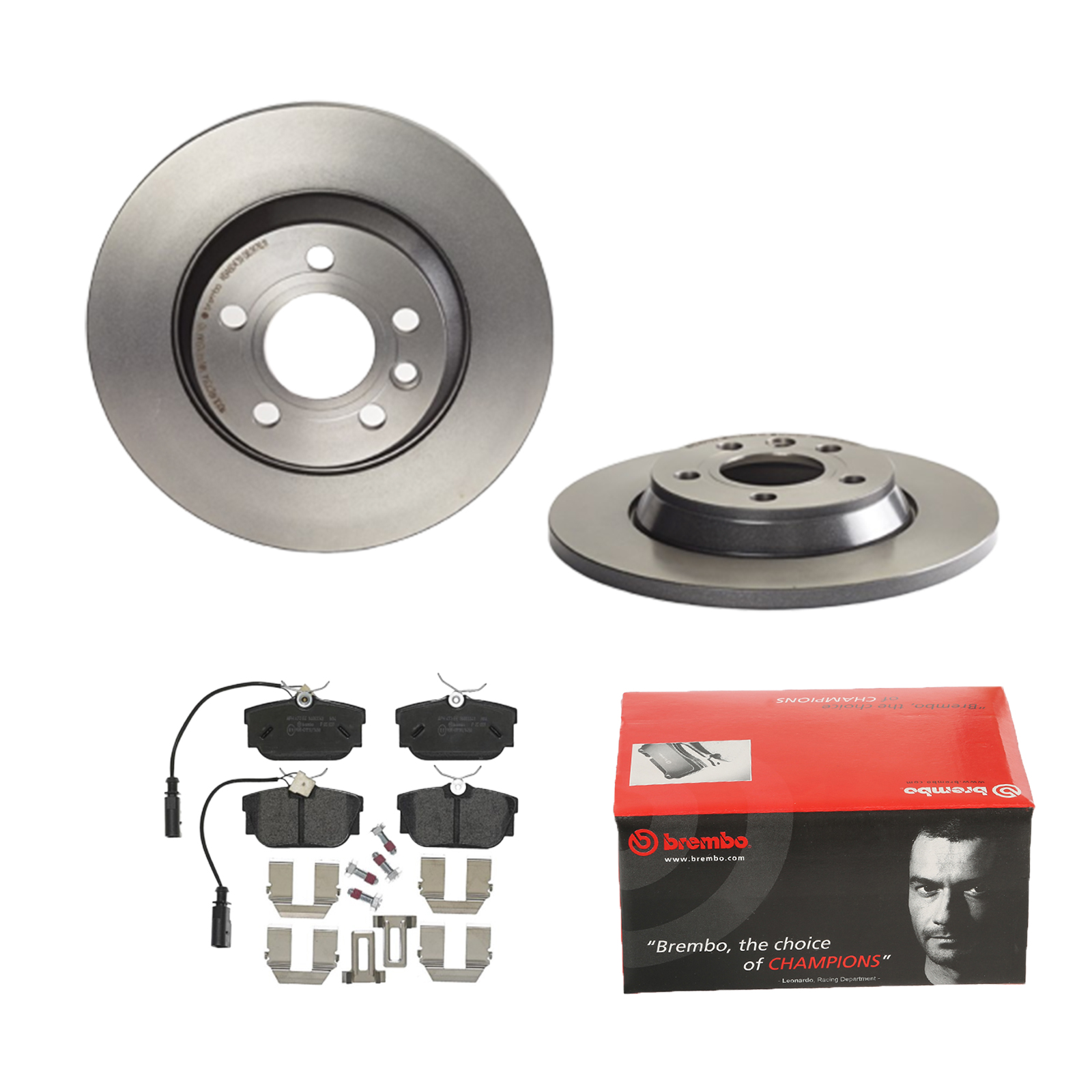 BREMBO Bremsensatz, Scheibenbremse ijdtidiyd6 Hinterachse Voll 294mm 13mm für FORD SEAT SKODA VW