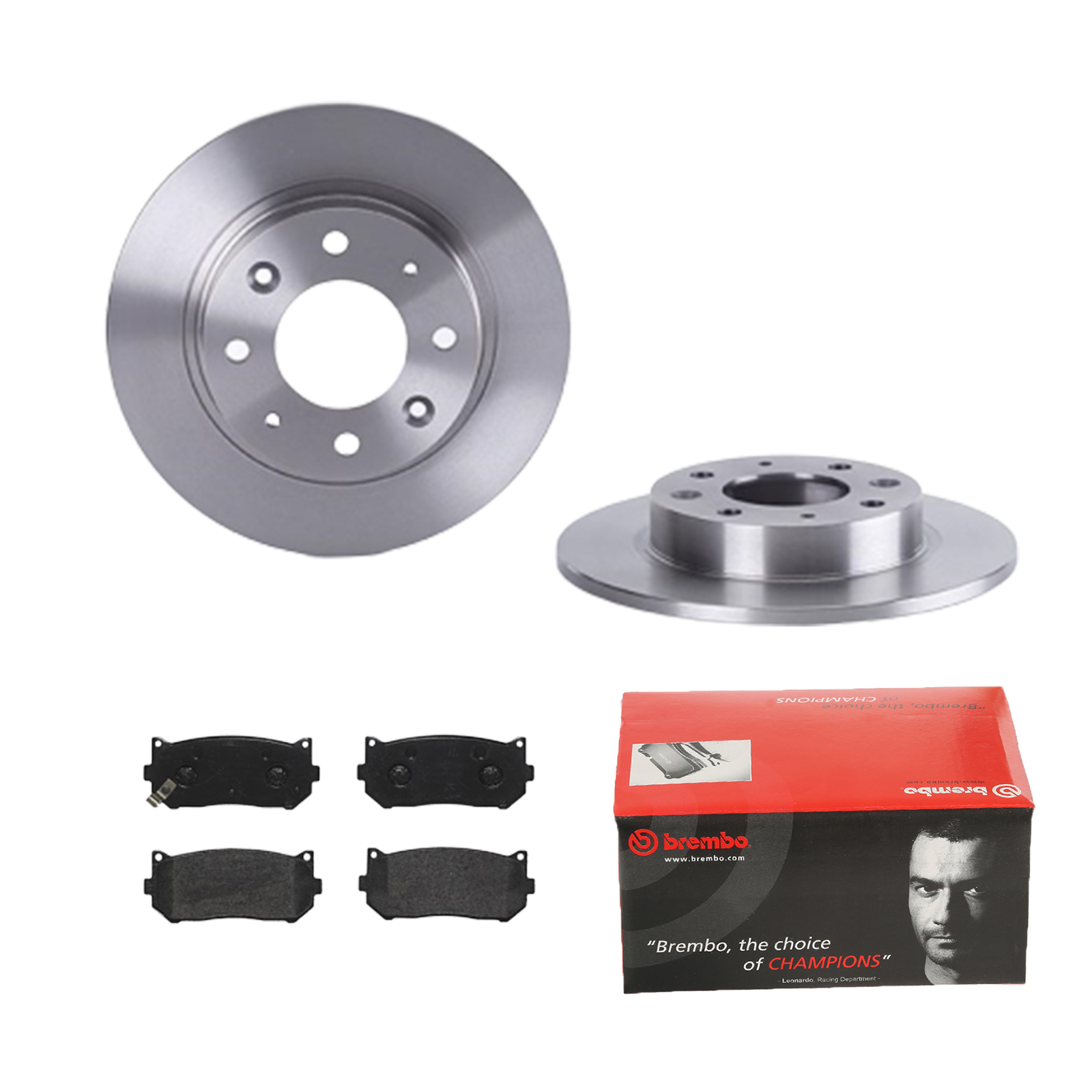 BREMBO Bremsensatz, Scheibenbremse ijdtidj7d0 Hinterachse Voll 261mm 10mm für KIA