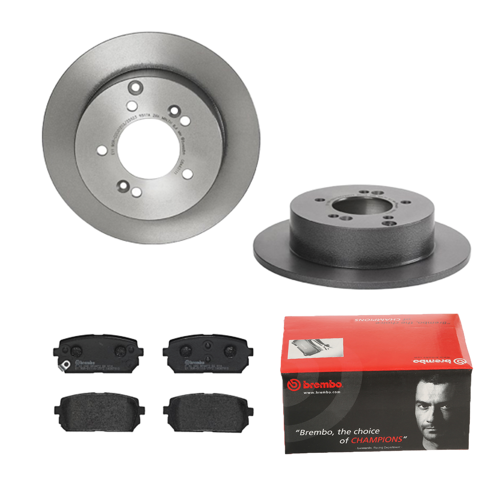 BREMBO Bremsensatz, Scheibenbremse ijdtidj976 Hinterachse Voll 275mm 10mm für KIA