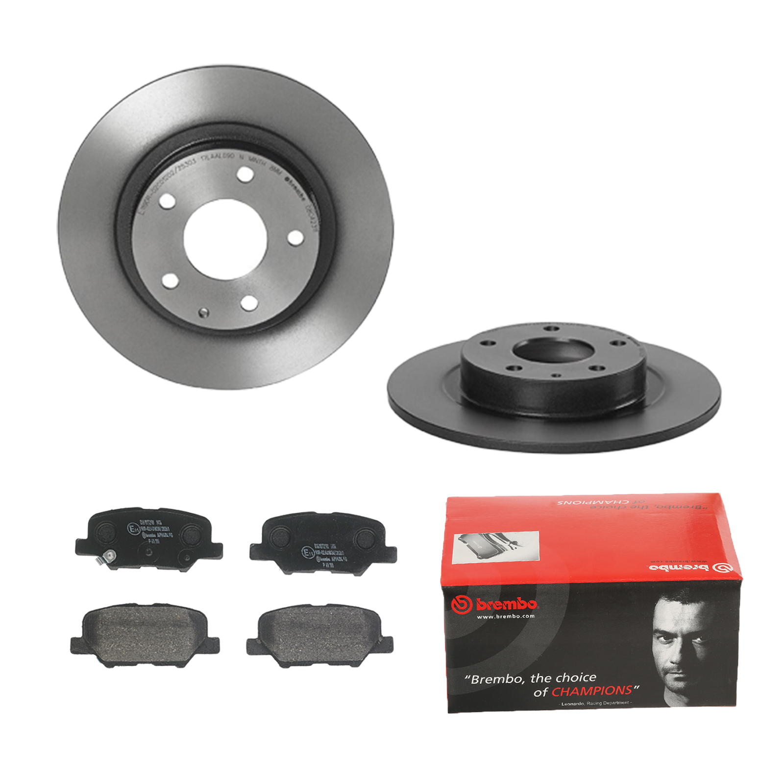 BREMBO Bremsensatz, Scheibenbremse ijdtidjc18 Hinterachse Voll 278mm 10mm für PEUGEOT CITROËN MITSUBISHI MAZDA