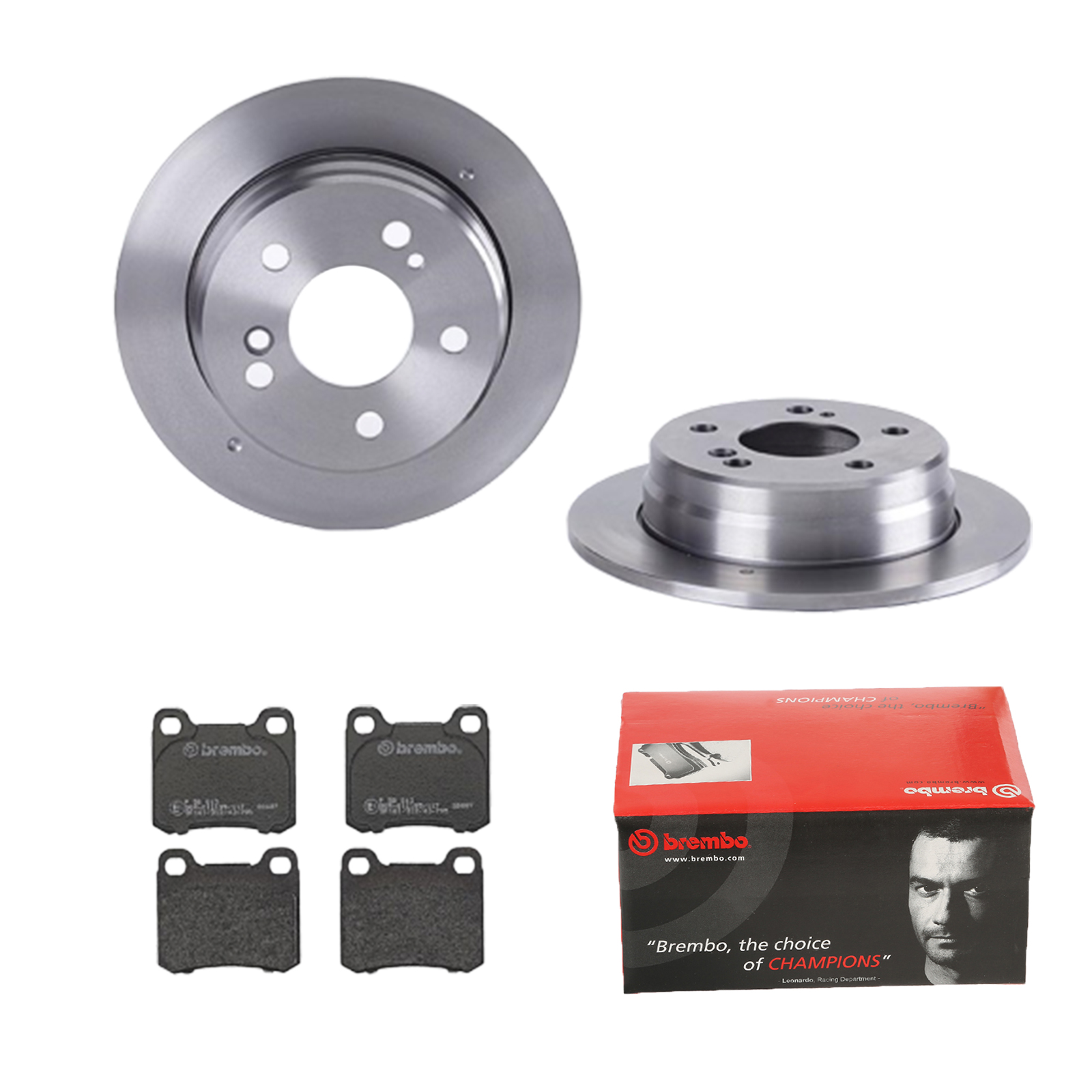BREMBO Bremsensatz, Scheibenbremse ijdtidjcv8 Hinterachse Voll 258mm 9mm für MERCEDES-BENZ