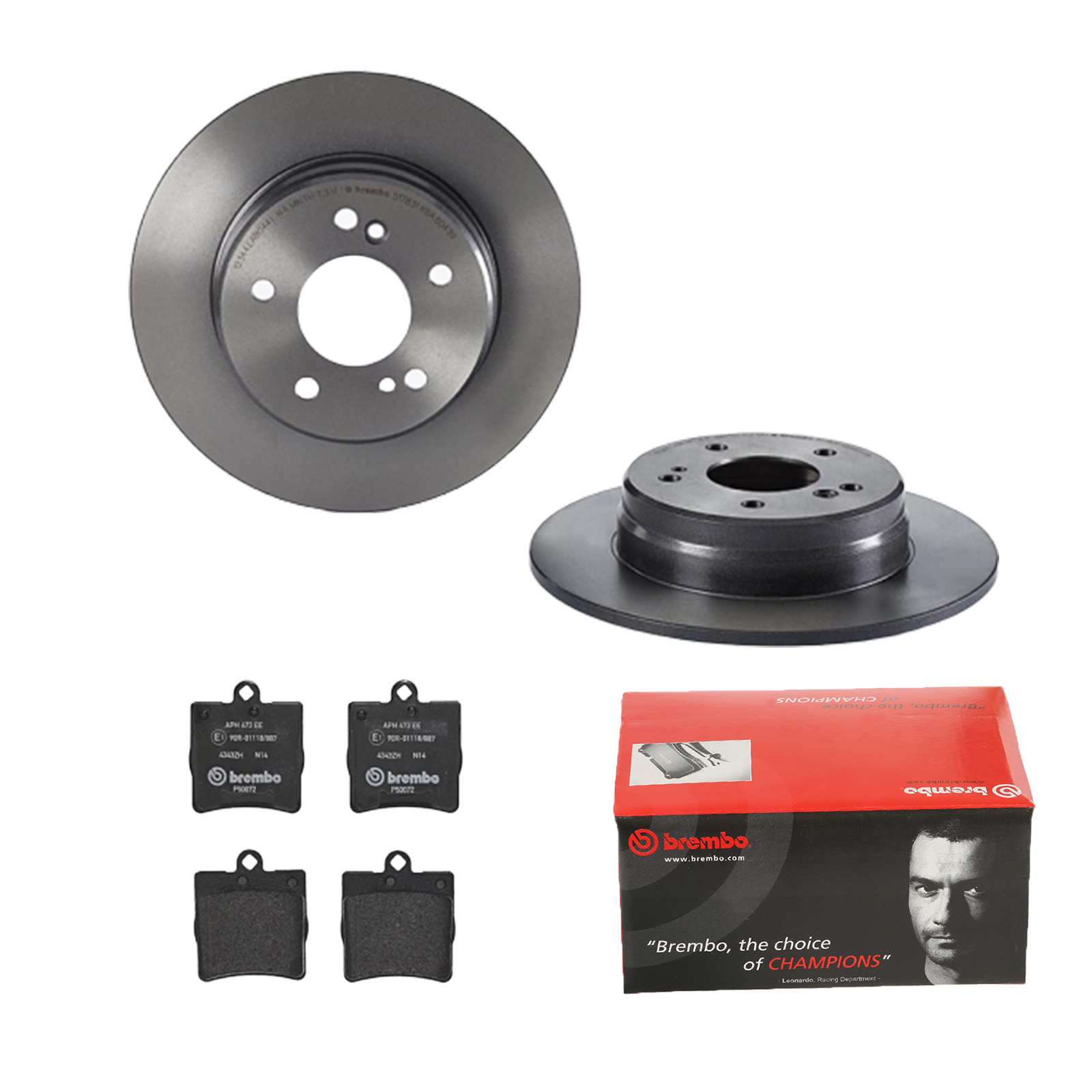 BREMBO Bremsensatz, Scheibenbremse ijdtidjf72 Hinterachse Voll 278mm 9mm für MERCEDES-BENZ CHRYSLER