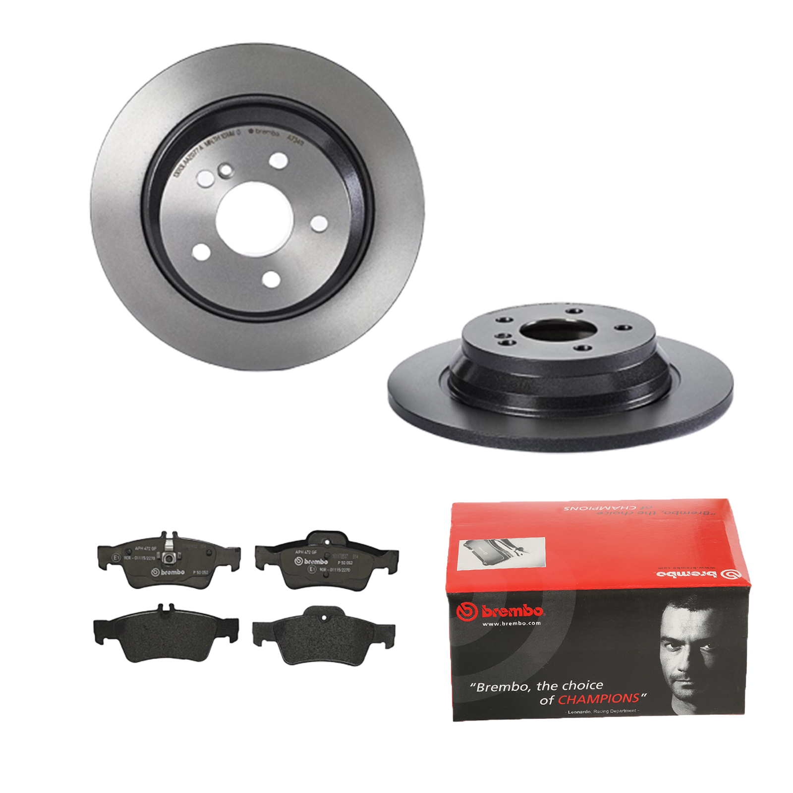 BREMBO Bremsensatz, Scheibenbremse ijdtidjgv2 Hinterachse Voll 300mm 12mm für MERCEDES-BENZ