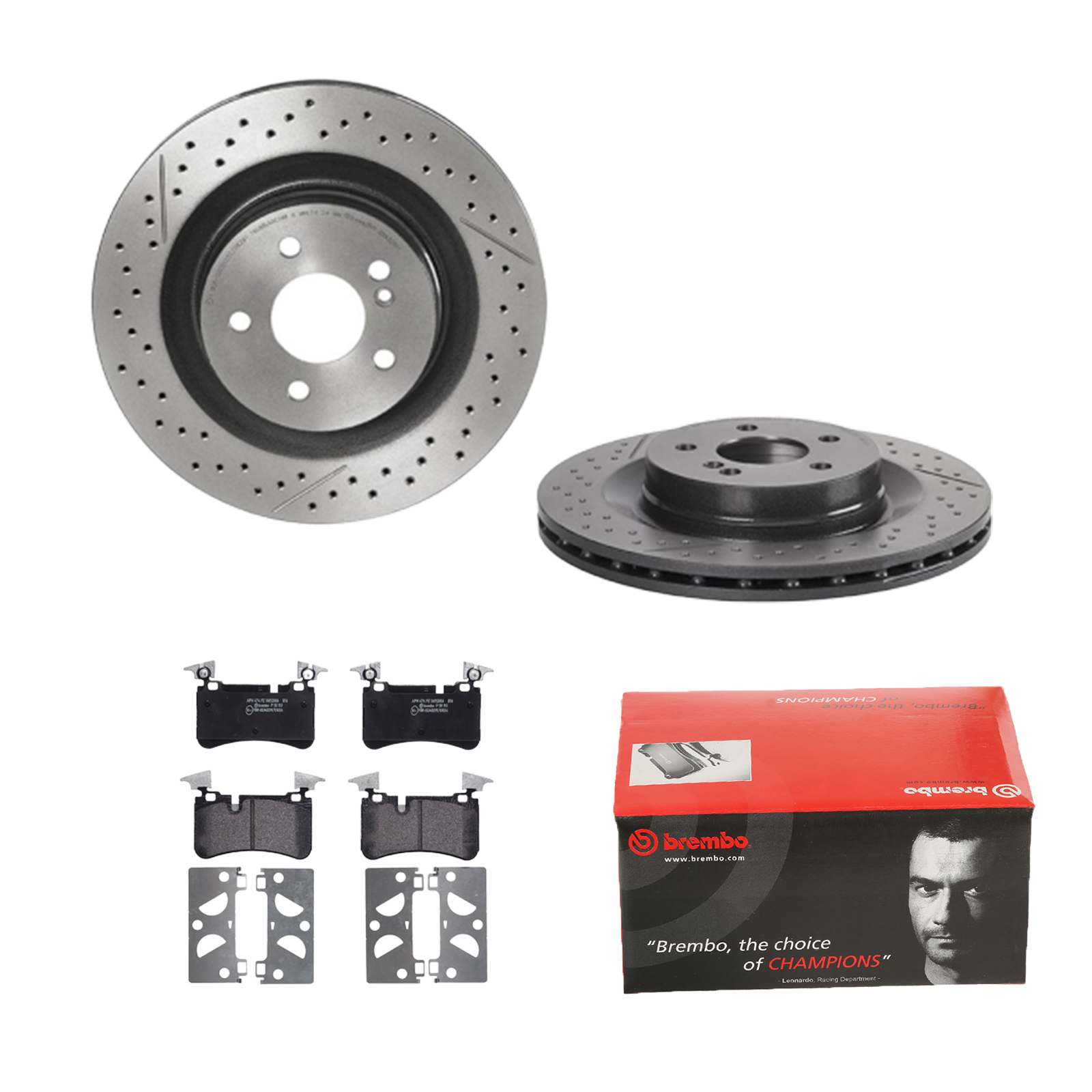 BREMBO Bremsensatz, Scheibenbremse ijdtidjjv0 Hinterachse Geschlitzt/Gelocht 330mm 26mm für MERCEDES-BENZ