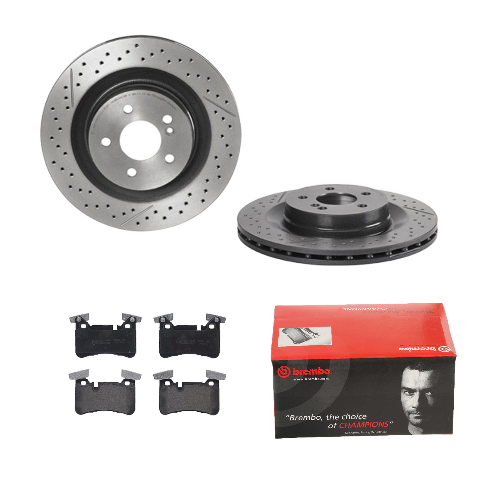 BREMBO Bremsensatz, Scheibenbremse ijdtidjk16 Hinterachse Geschlitzt/Gelocht 330mm 26mm für MERCEDES-BENZ