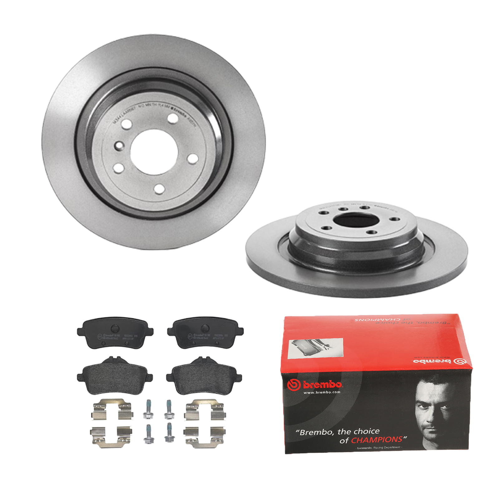 BREMBO Bremsensatz, Scheibenbremse ijdtidjl12 Hinterachse Voll 325mm 14mm für MERCEDES-BENZ RENAULT BRABUS
