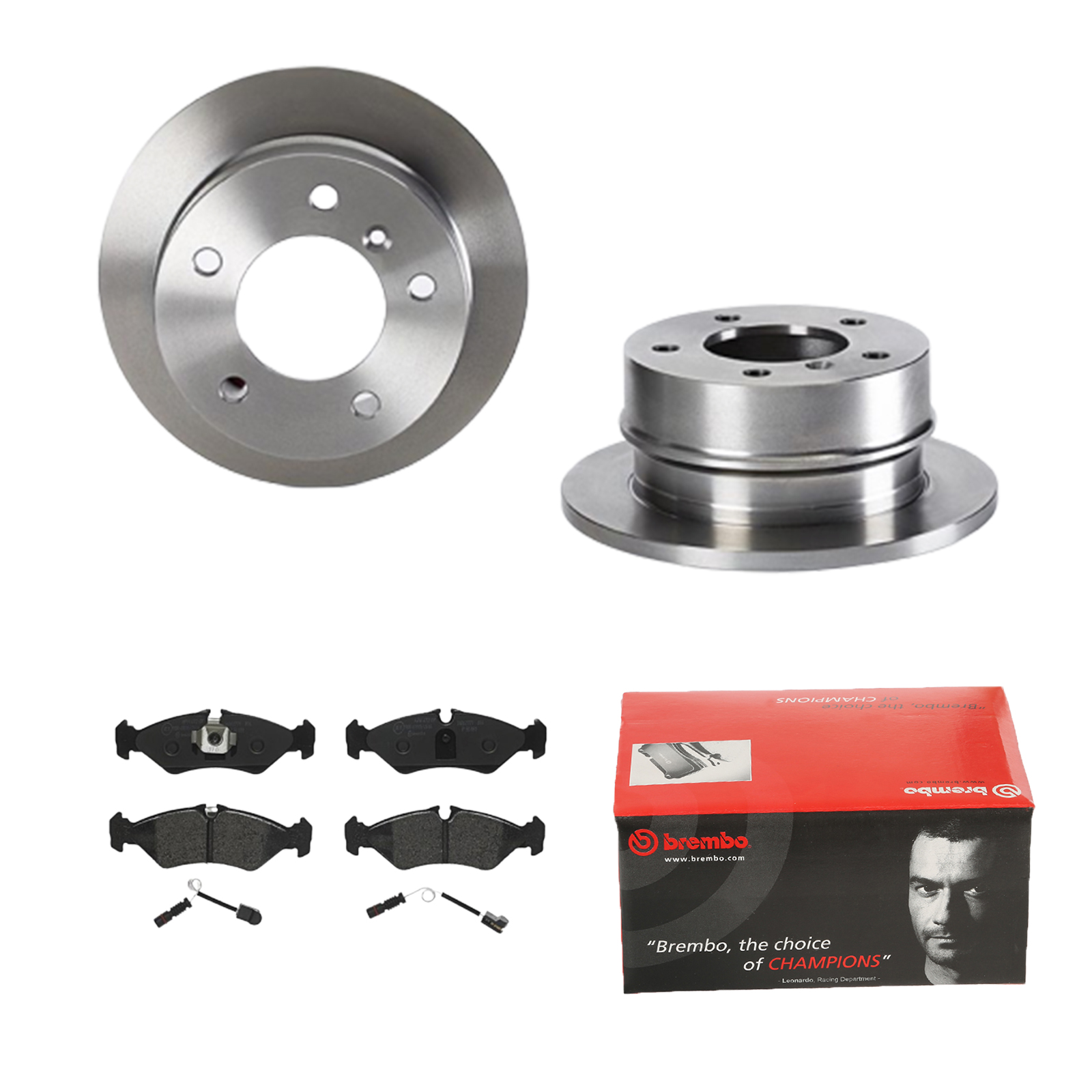 BREMBO Bremsensatz, Scheibenbremse ijdtidjmv8 Hinterachse Voll 258mm 12mm für MERCEDES-BENZ SKODA AUDI SEAT VW