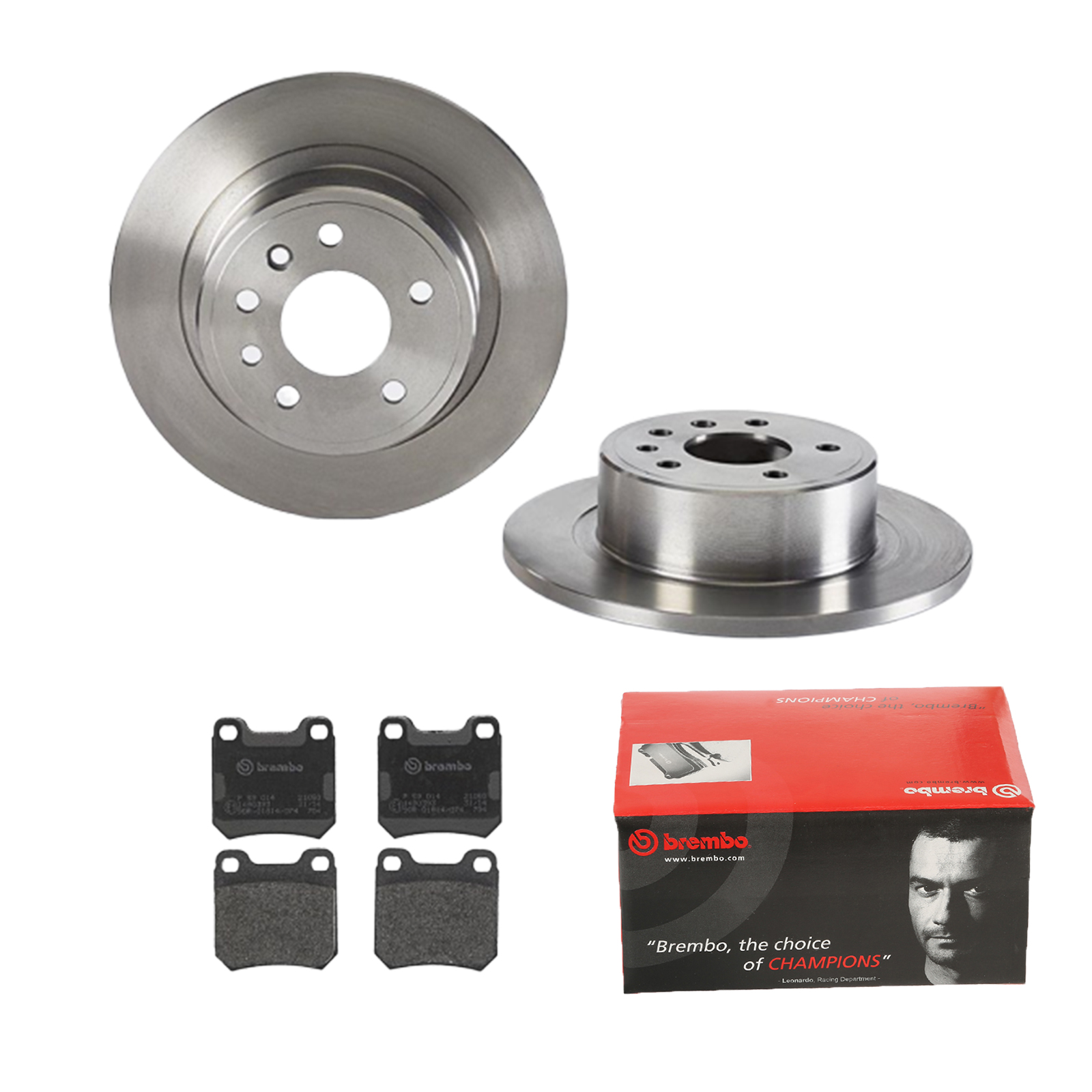 BREMBO Bremsensatz, Scheibenbremse ijdtidjqj0 Hinterachse Voll 286mm 12mm für OPEL VAUXHALL SAAB SATURN