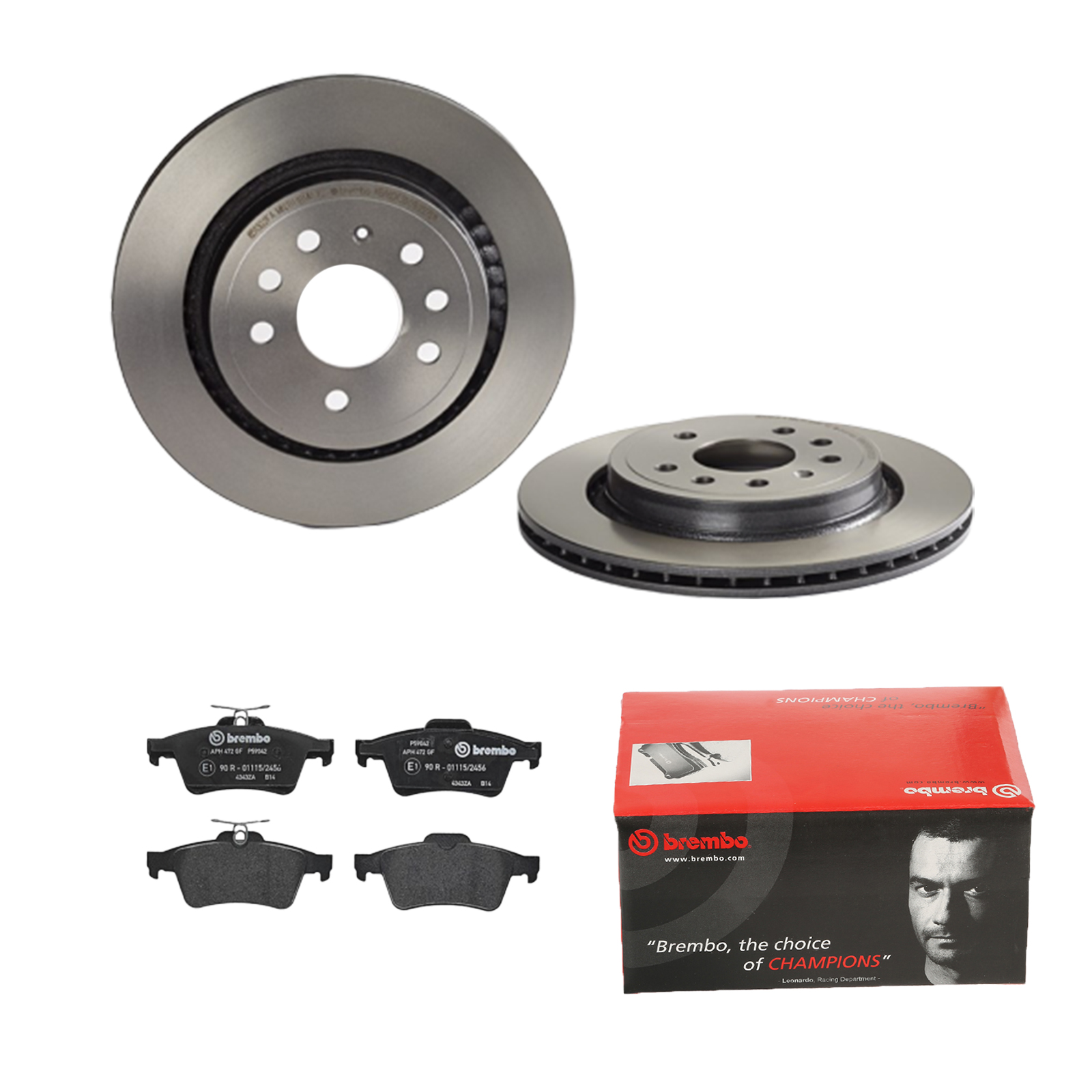 BREMBO Bremsensatz, Scheibenbremse ijdtidjs14 Hinterachse Innenbelüftet 292mm 20mm für CITROËN OPEL FORD VOLVO SAAB PONTIAC FIAT VAUXHALL GENERAL MOTO
