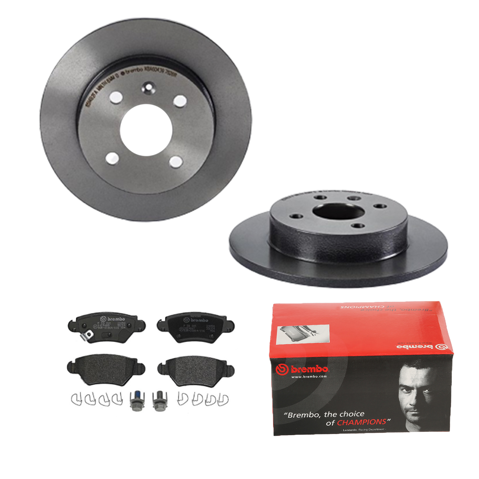 BREMBO Bremsensatz, Scheibenbremse ijdtidjs70 Hinterachse Voll 240mm 10mm für OPEL VAUXHALL