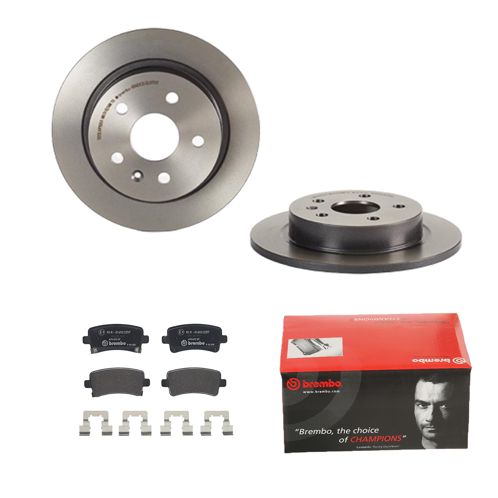 BREMBO Bremsensatz, Scheibenbremse ijdtidjsp8 Hinterachse Voll 292mm 12mm für GENERAL MOTORS OPEL ROEWE (SAIC) SAAB VAUXHALL CHEVROLET CHEVROLET (SGM)