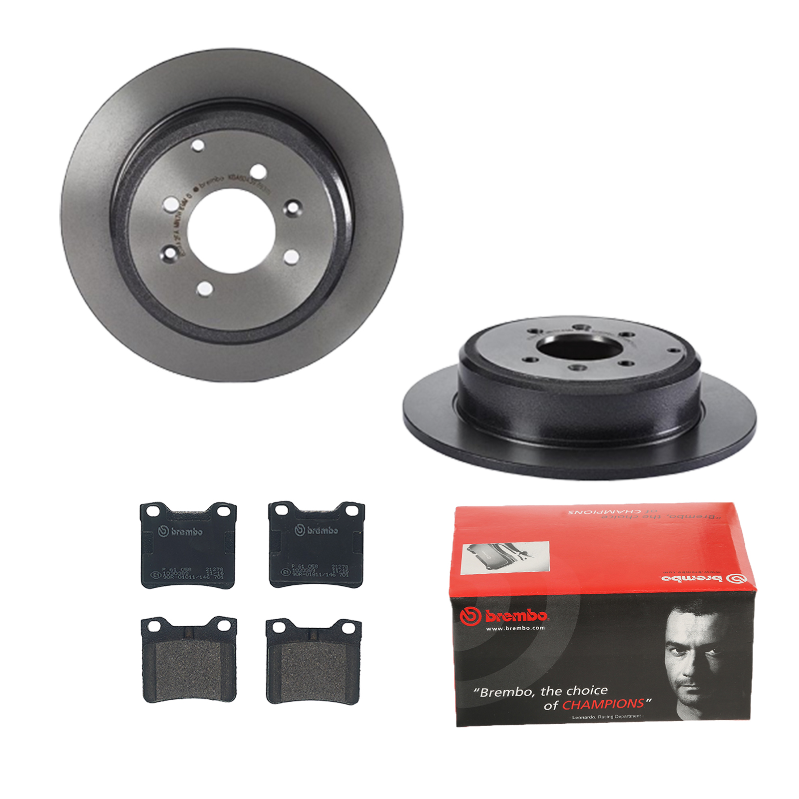 BREMBO Bremsensatz, Scheibenbremse ijdtidjtj8 Hinterachse Voll 290mm 10mm für CITROËN PEUGEOT
