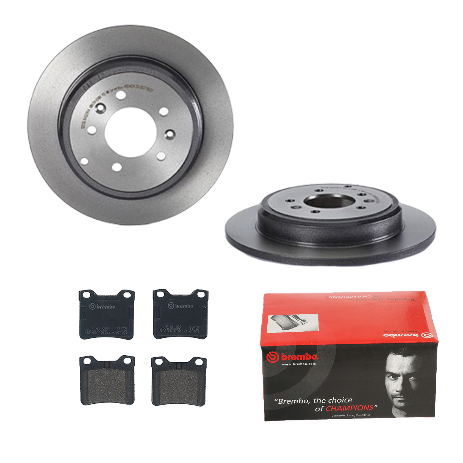 BREMBO Bremsensatz, Scheibenbremse ijdtidju72 Hinterachse Voll 290mm 10mm für PEUGEOT CITROËN