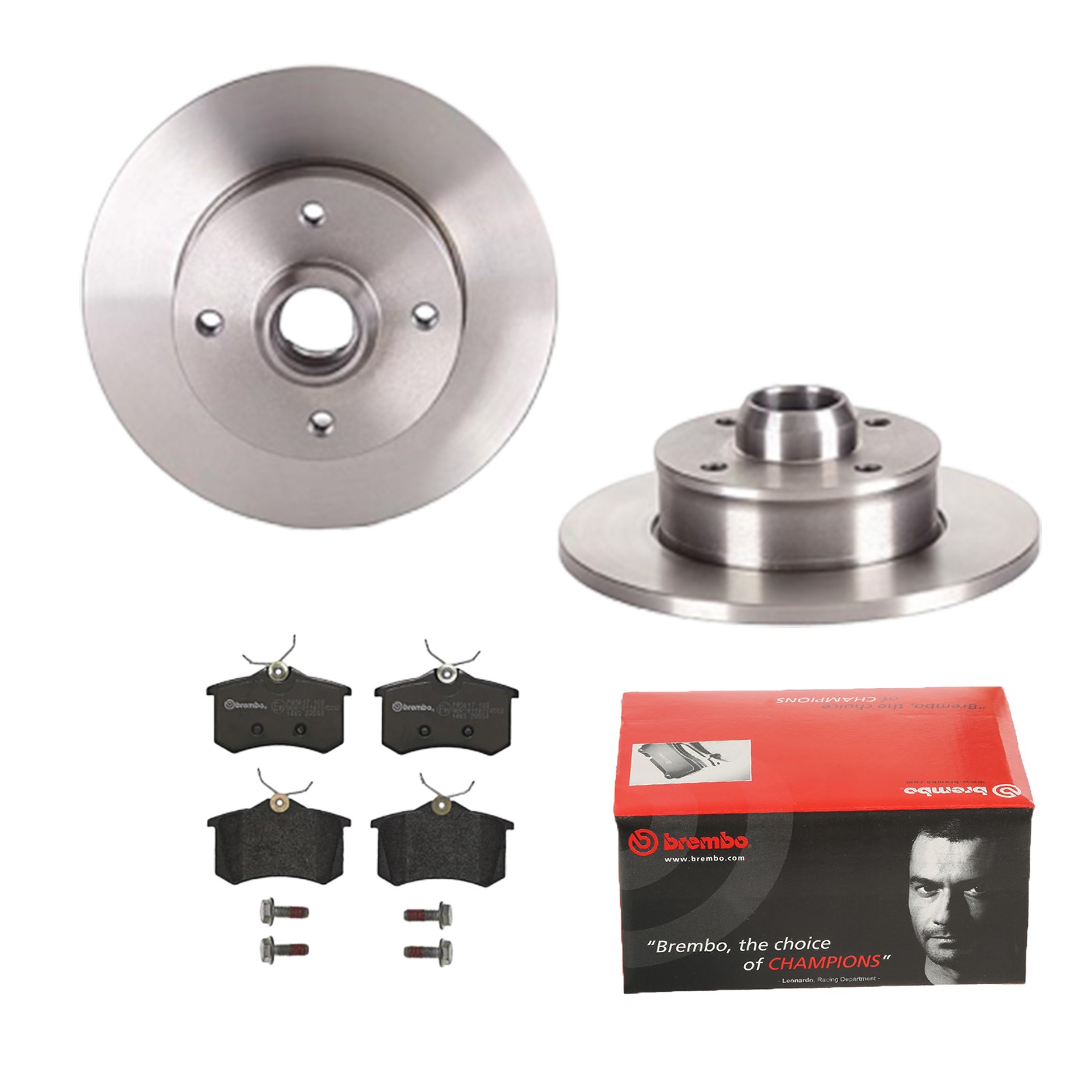 BREMBO Bremsensatz, Scheibenbremse ijdtidk1v8 Hinterachse Voll 226mm 10mm für PEUGEOT ROEWE (SAIC) VW CITROËN SKODA AUDI SEAT NISSAN EUROPESTAR RENAUL