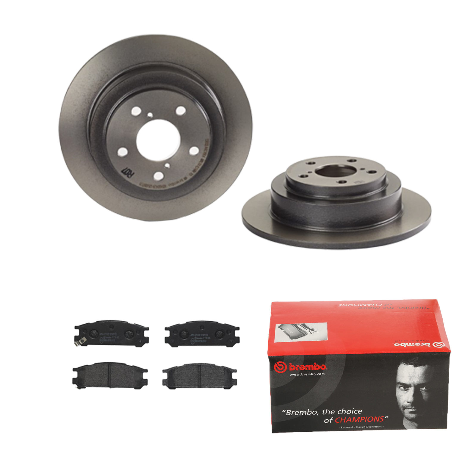 BREMBO Bremsensatz, Scheibenbremse ijdtidk2j2 Hinterachse Voll 266mm 10mm für SUBARU NISSAN