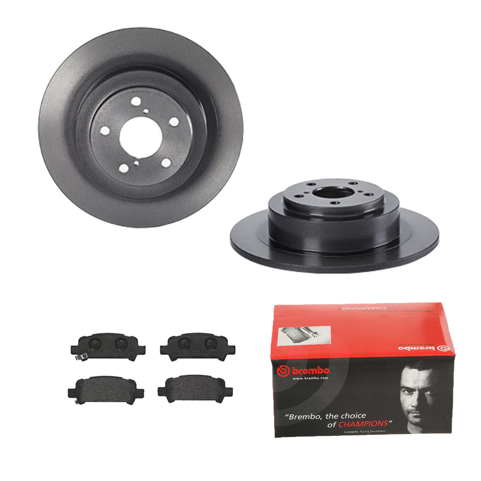BREMBO Bremsensatz, Scheibenbremse ijdtidk376 Hinterachse Voll 290mm 10mm für SAAB SUBARU ISUZU MITSUBISHI