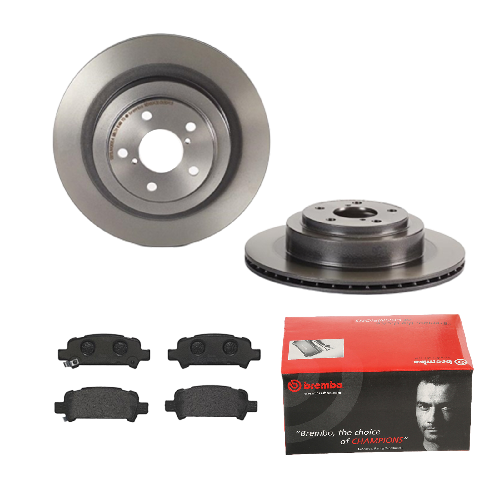 BREMBO Bremsensatz, Scheibenbremse ijdtidk3j8 Hinterachse Innenbelüftet 290mm 18mm für SAAB SUBARU ISUZU MITSUBISHI