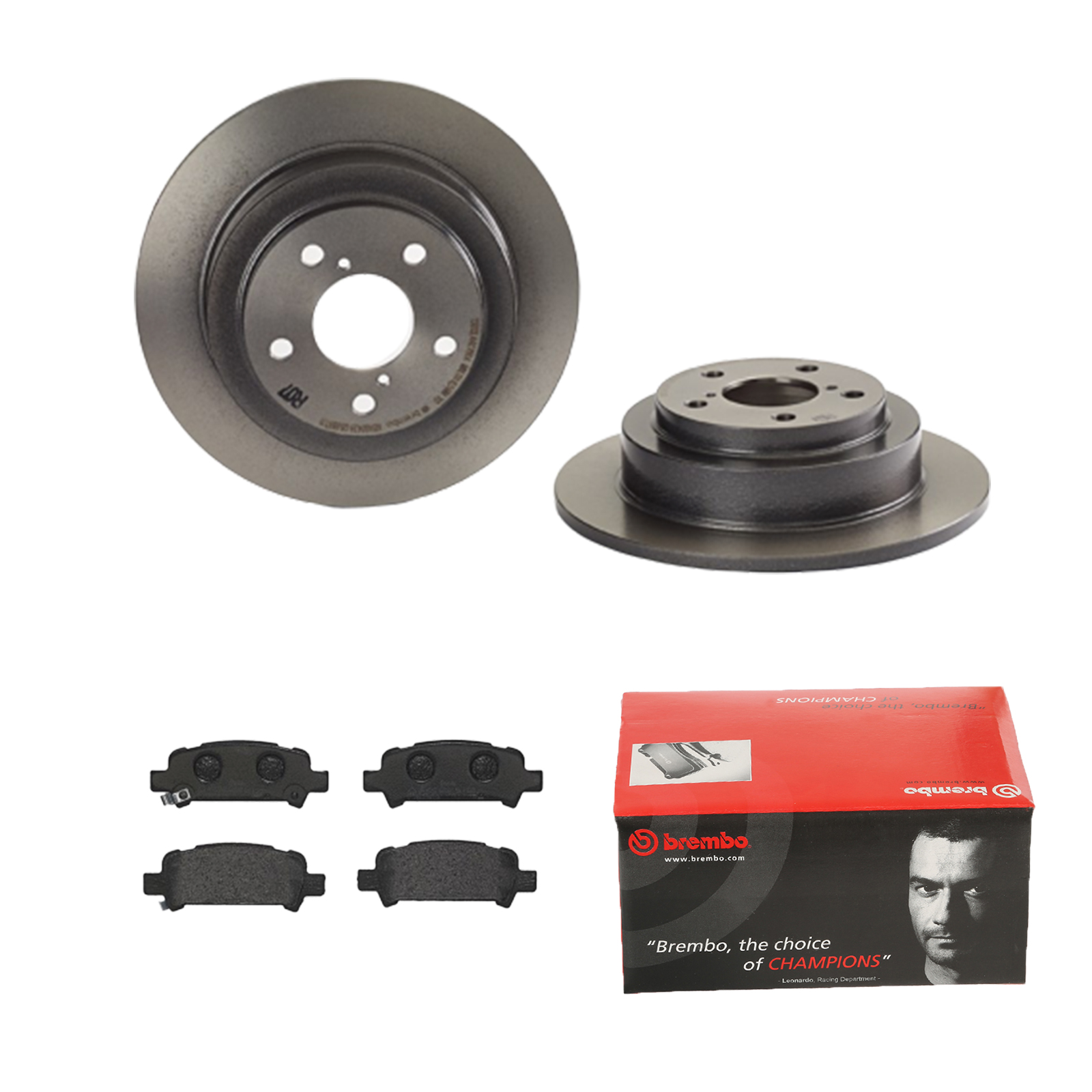 BREMBO Bremsensatz, Scheibenbremse ijdtidk416 Hinterachse Voll 266mm 10mm für SAAB SUBARU ISUZU MITSUBISHI