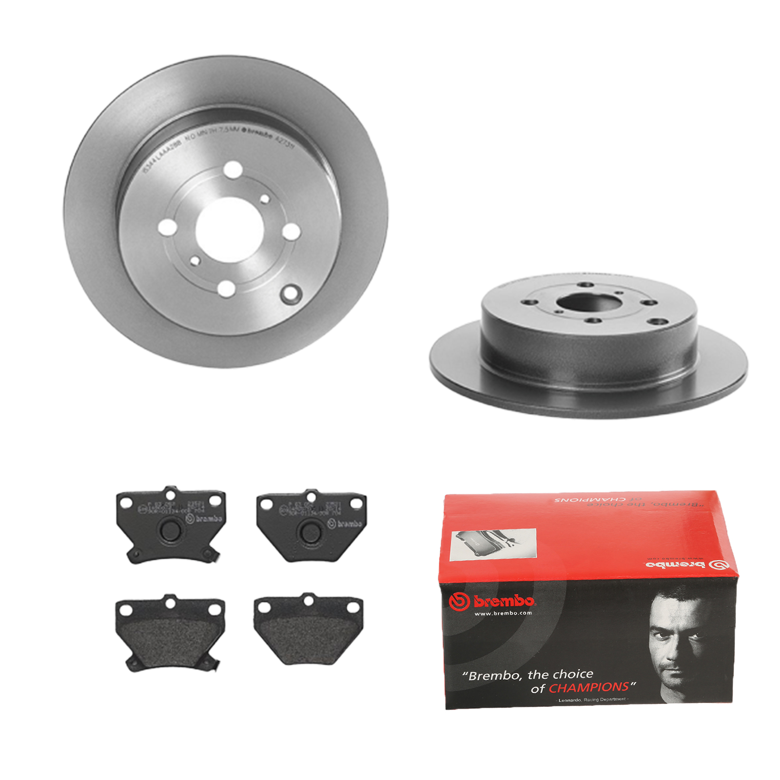 BREMBO Bremsensatz, Scheibenbremse ijdtidk4p0 Hinterachse Voll 269mm 9mm für PONTIAC TOYOTA
