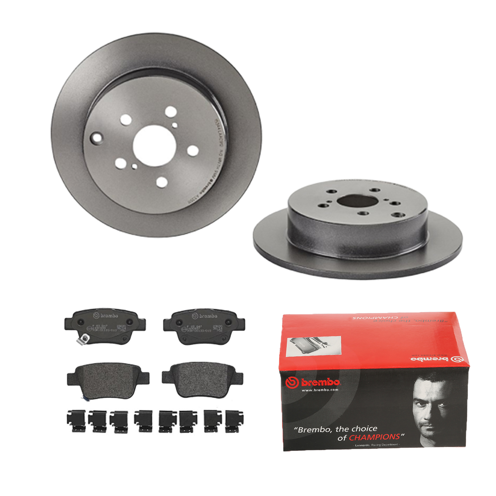 BREMBO Bremsensatz, Scheibenbremse ijdtidk4v6 Hinterachse Voll 280mm 10mm für TOYOTA