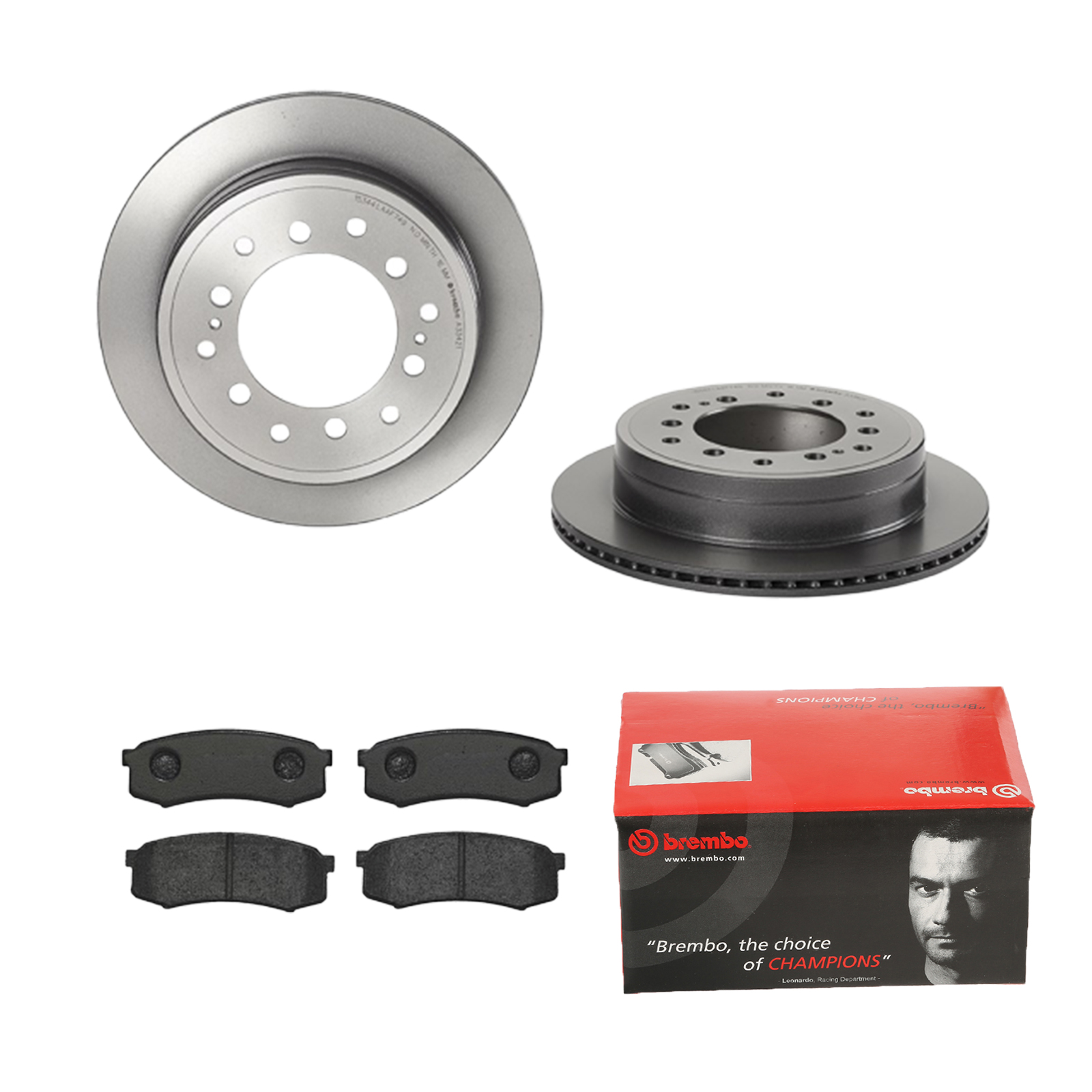 BREMBO Bremsensatz, Scheibenbremse ijdtidk9d8 Hinterachse Innenbelüftet 312mm 18mm für TOYOTA MITSUBISHI NISSAN DONGFENG