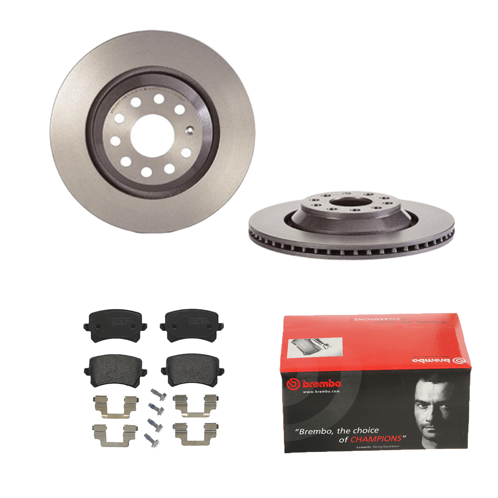 BREMBO Bremsensatz, Scheibenbremse ijdtidkad4 Hinterachse Innenbelüftet 310mm 22mm für AUDI VW VW (FAW)