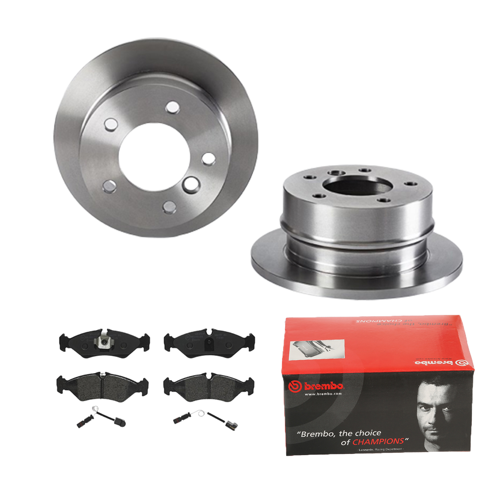 BREMBO Bremsensatz, Scheibenbremse ijdtidkbv8 Hinterachse Voll 258mm 12mm für MERCEDES-BENZ VW