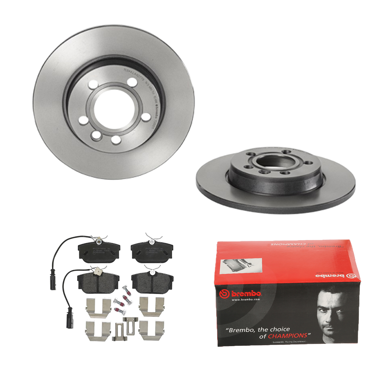 BREMBO Bremsensatz, Scheibenbremse ijdtidkcp8 Hinterachse Voll 280mm 12mm für FORD VW SKODA