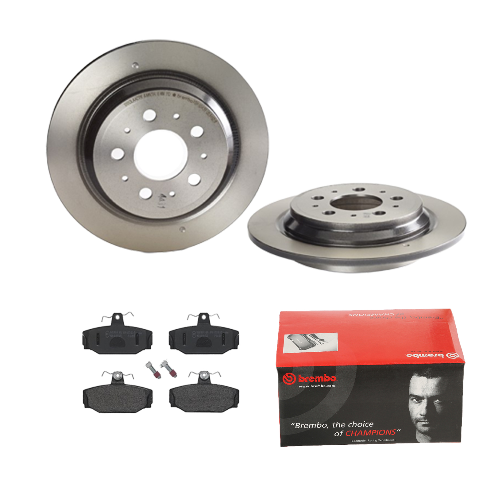 BREMBO Bremsensatz, Scheibenbremse ijdtidke72 Hinterachse Voll 283mm 10mm für VOLVO
