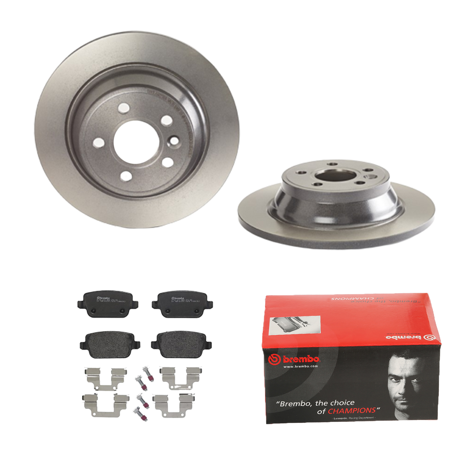 BREMBO Bremsensatz, Scheibenbremse ijdtidkev6 Hinterachse Voll 302mm 12mm für VOLVO LAND ROVER
