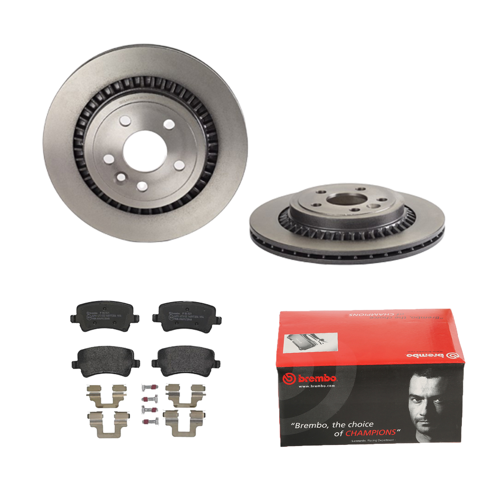 BREMBO Bremsensatz, Scheibenbremse ijdtidkfv2 Hinterachse Innenbelüftet 302mm 22mm für VOLVO LAND ROVER