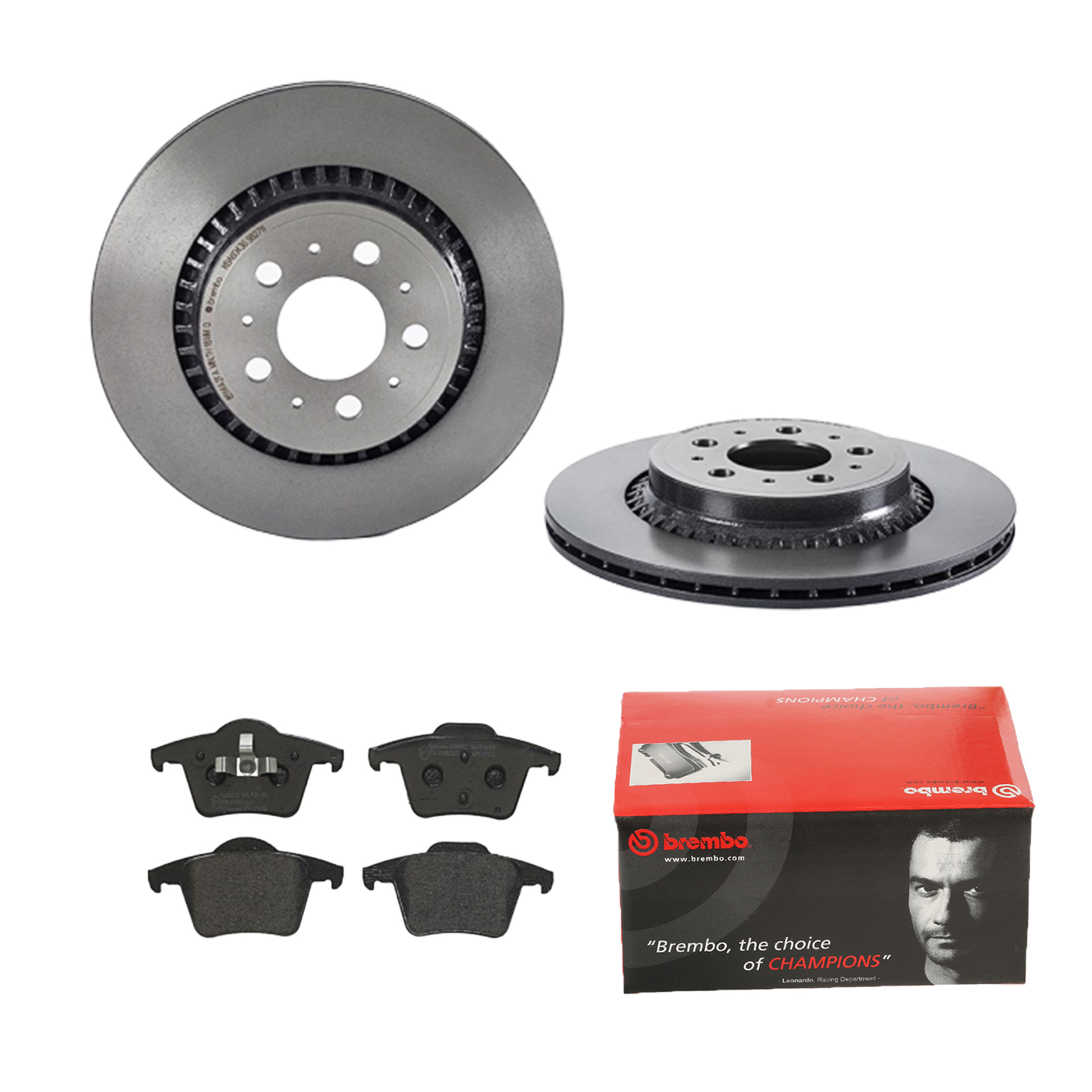 BREMBO Bremsensatz, Scheibenbremse ijdtidkg74 Hinterachse Innenbelüftet 308mm 20mm für VOLVO