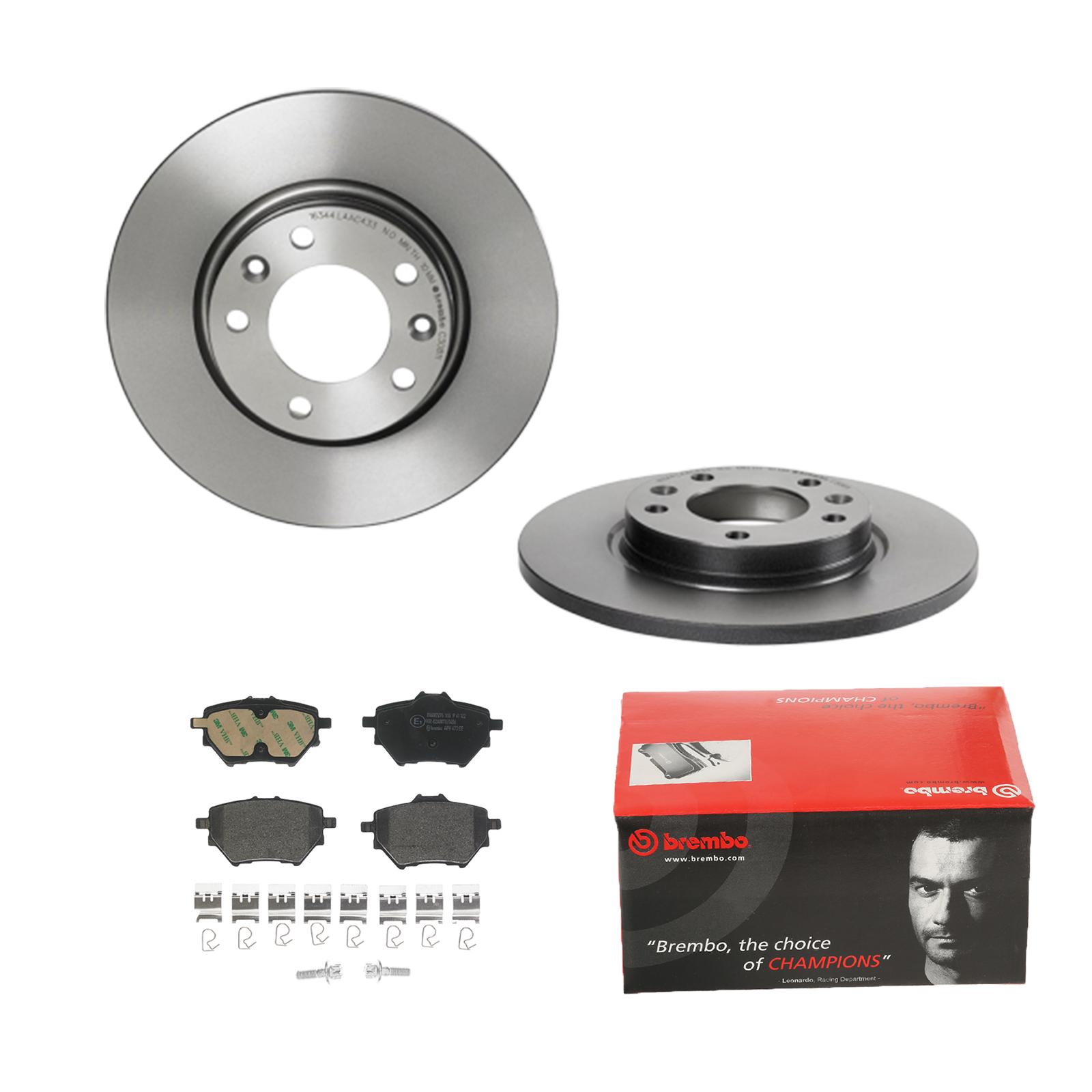 BREMBO Bremsensatz, Scheibenbremse ijdtidkgp2 Hinterachse Voll 268mm 12mm für OPEL VAUXHALL GEELY BYD CITROËN PEUGEOT PEUGEOT (DF-PSA) DS (CAPSA) HAVA