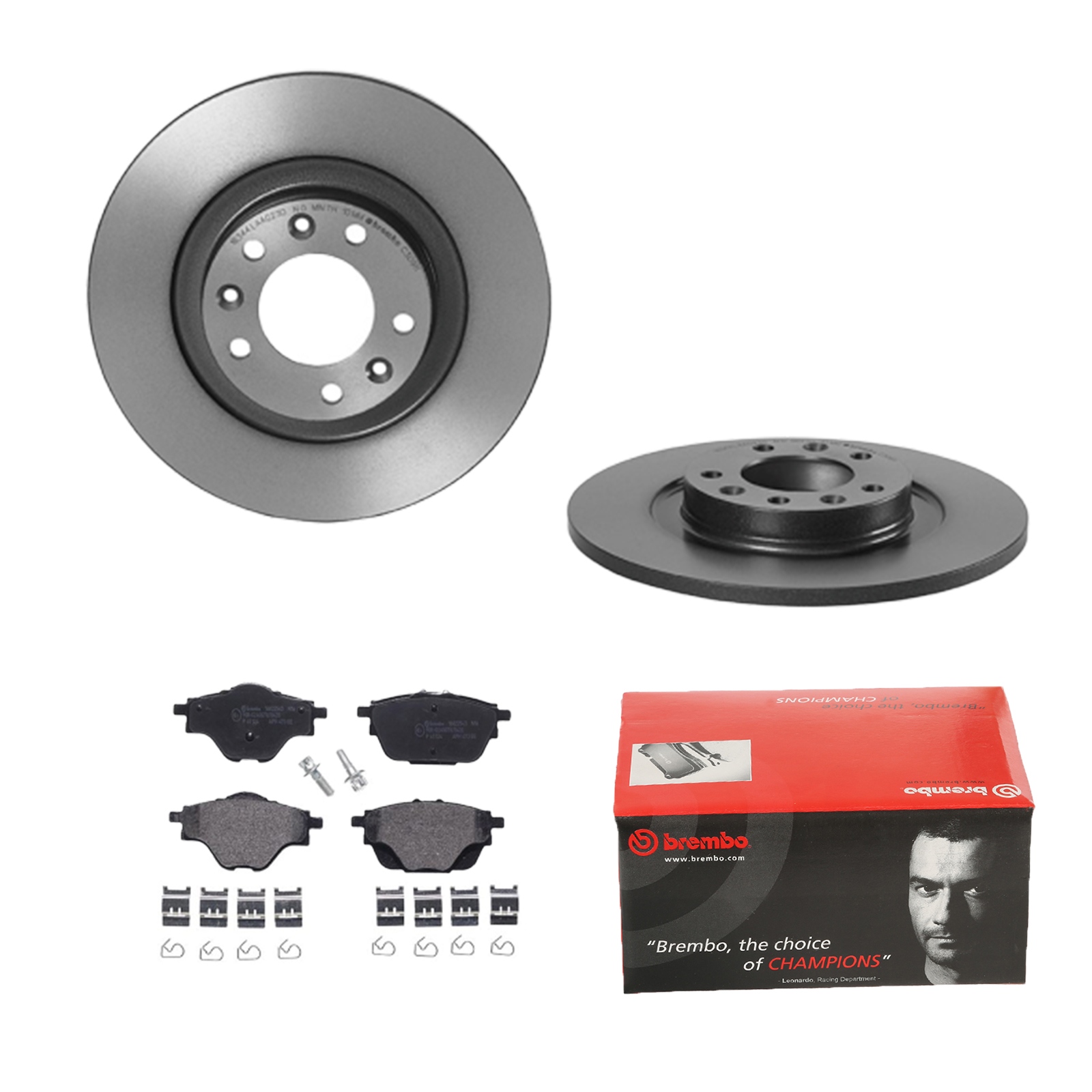 BREMBO Bremsensatz, Scheibenbremse ijdtidkgv8 Hinterachse Voll 290mm 12mm für OPEL PEUGEOT CITROËN TOYOTA