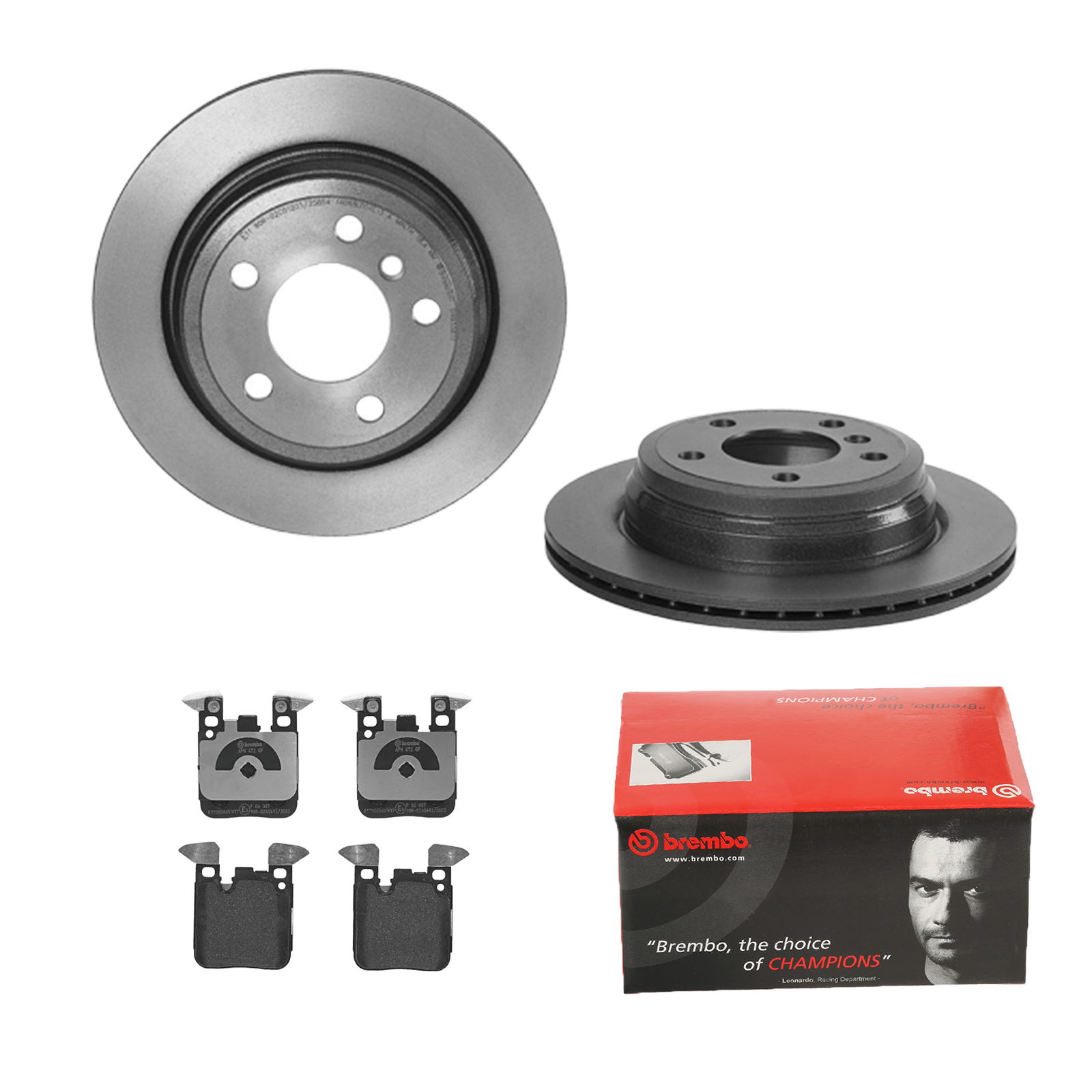 BREMBO Bremsensatz, Scheibenbremse ijdtidkh14 Hinterachse Innenbelüftet 300mm 20mm für BMW