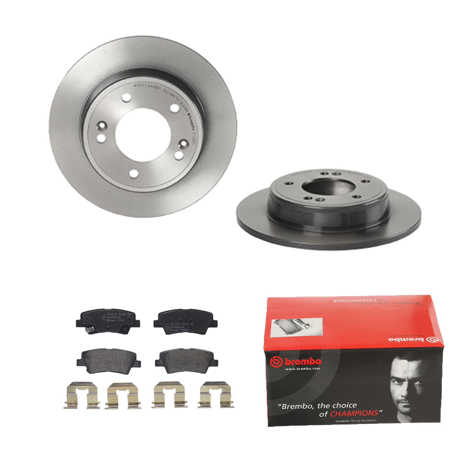 BREMBO Bremsensatz, Scheibenbremse ijdtidkhd6 Hinterachse Voll 262mm 10mm für KIA HYUNDAI (BEIJING) HYUNDAI SSANGYONG KIA (DYK)