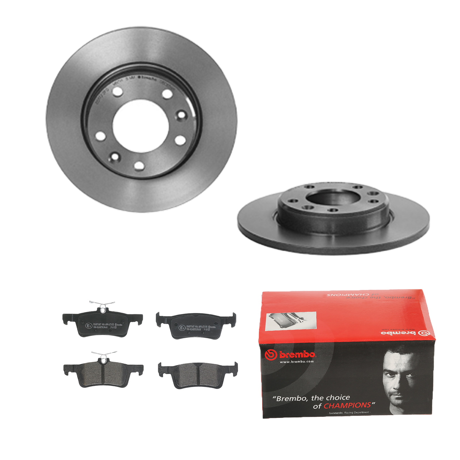 BREMBO Bremsensatz, Scheibenbremse ijdtidkhv4 Hinterachse Voll 249mm 10mm für PEUGEOT