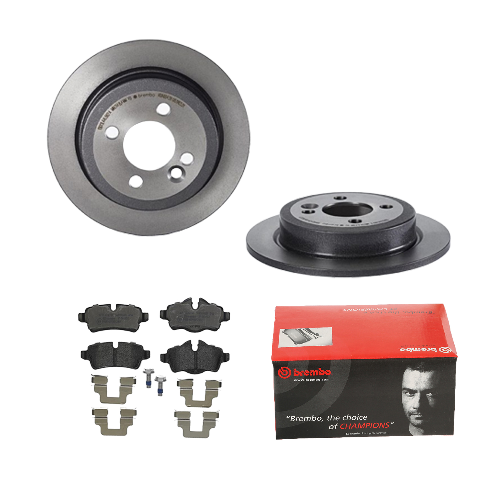 BREMBO Bremsensatz, Scheibenbremse ijdtidkk78 Hinterachse Voll 259mm 10mm für MINI