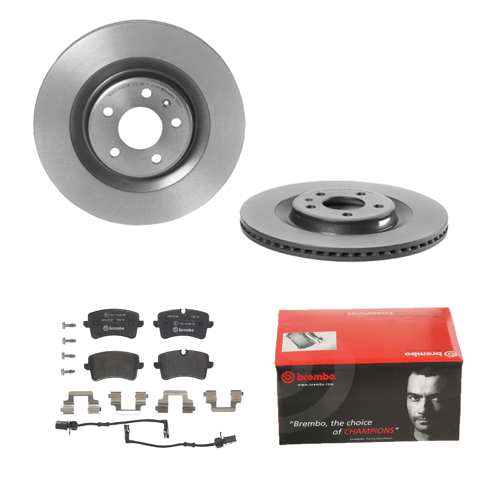 BREMBO Bremsensatz, Scheibenbremse ijdtidkkp6 Hinterachse Innenbelüftet 330mm 22mm für AUDI (FAW) PORSCHE AUDI SKODA VW SEAT