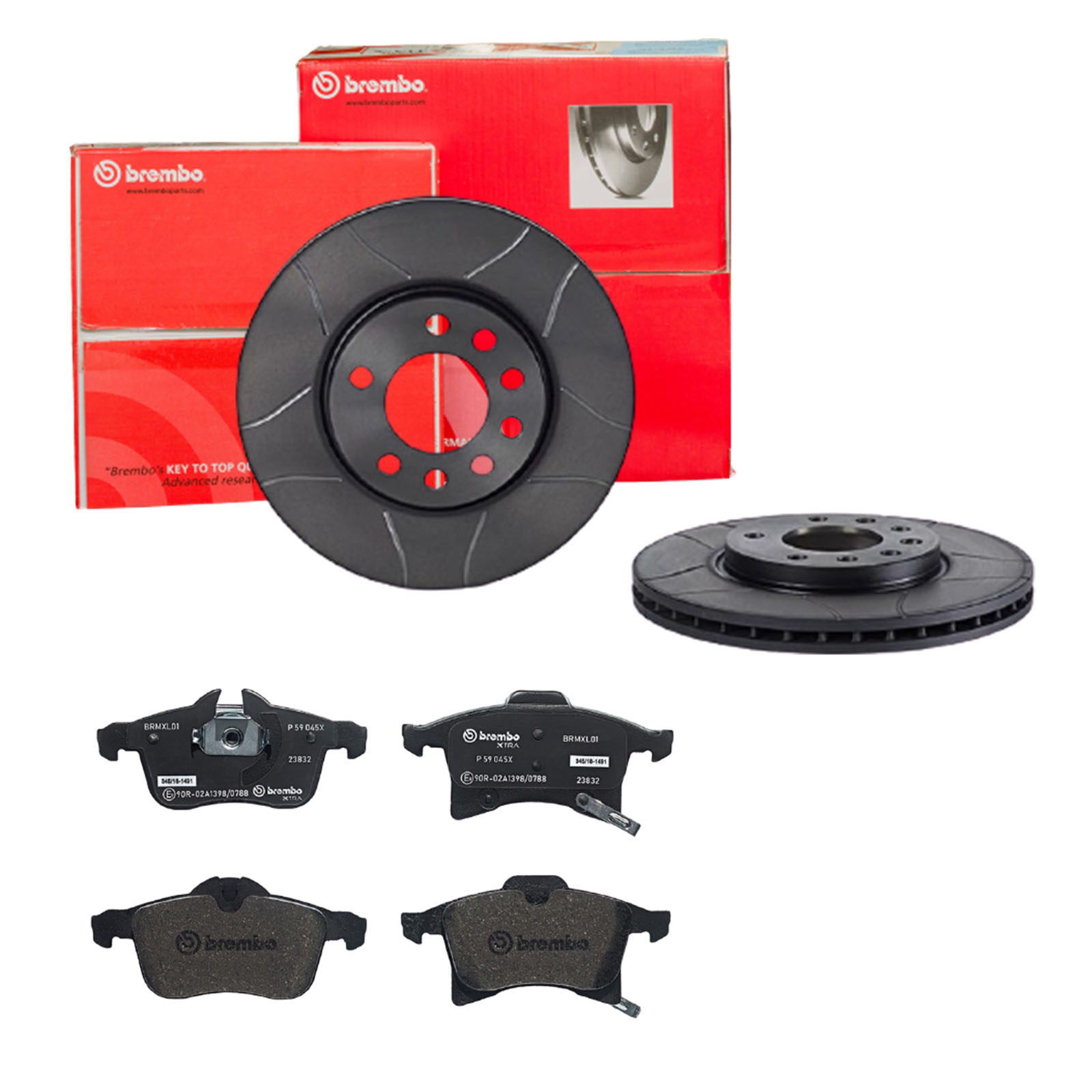 BREMBO Bremsensatz, Scheibenbremse sk8k0f7li7 Vorderachse Geschlitzt 280mm 25mm für OPEL VAUXHALL GENERAL MOTORS SATURN AC