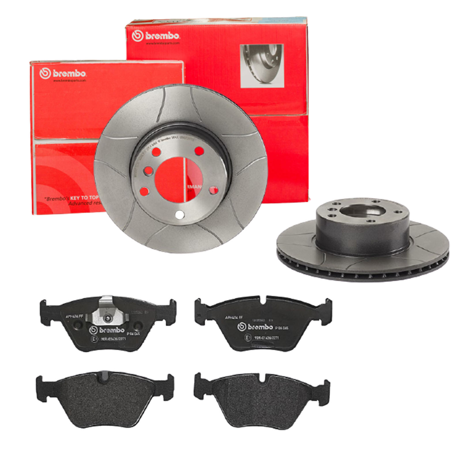 BREMBO Bremsensatz, Scheibenbremse sk8k0f7js3 Vorderachse Geschlitzt 296mm 22mm für BMW