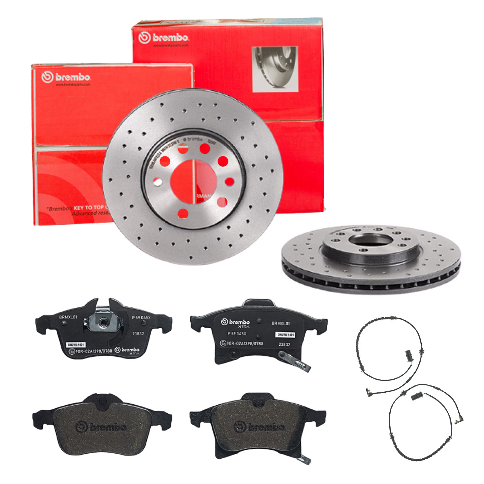 BREMBO Bremsensatz, Scheibenbremse sk8k0f7i39 Vorderachse Gelocht/innenbel. 280mm 25mm für OPEL VAUXHALL GENERAL MOTORS SATURN AC