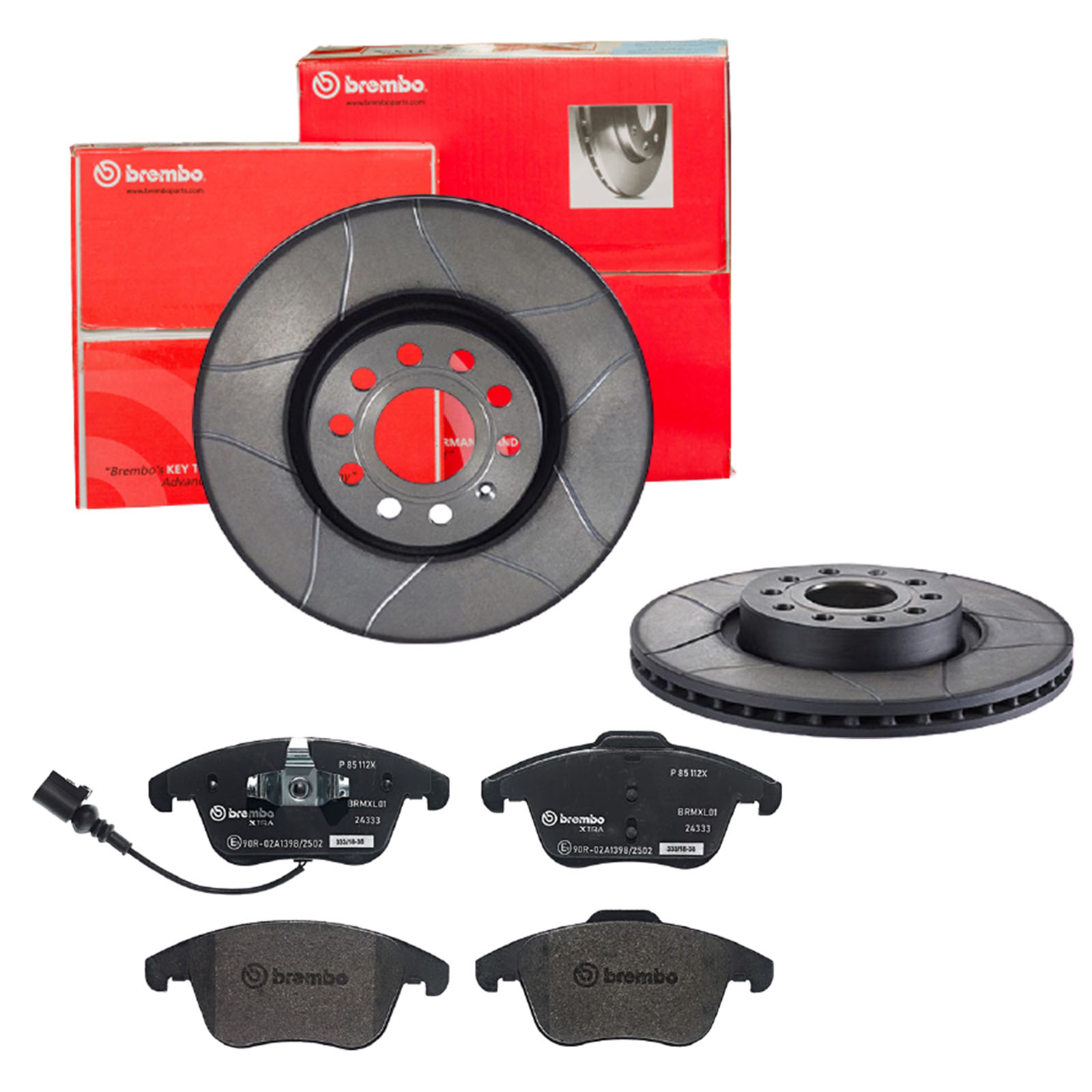 BREMBO Bremsensatz, Scheibenbremse sk8k0f7451 Vorderachse Innenbelüftet 312mm 25mm für VW SKODA (SVW) SKODA SEAT VW (FAW) AUDI (FAW) AUDI VW (SVW)