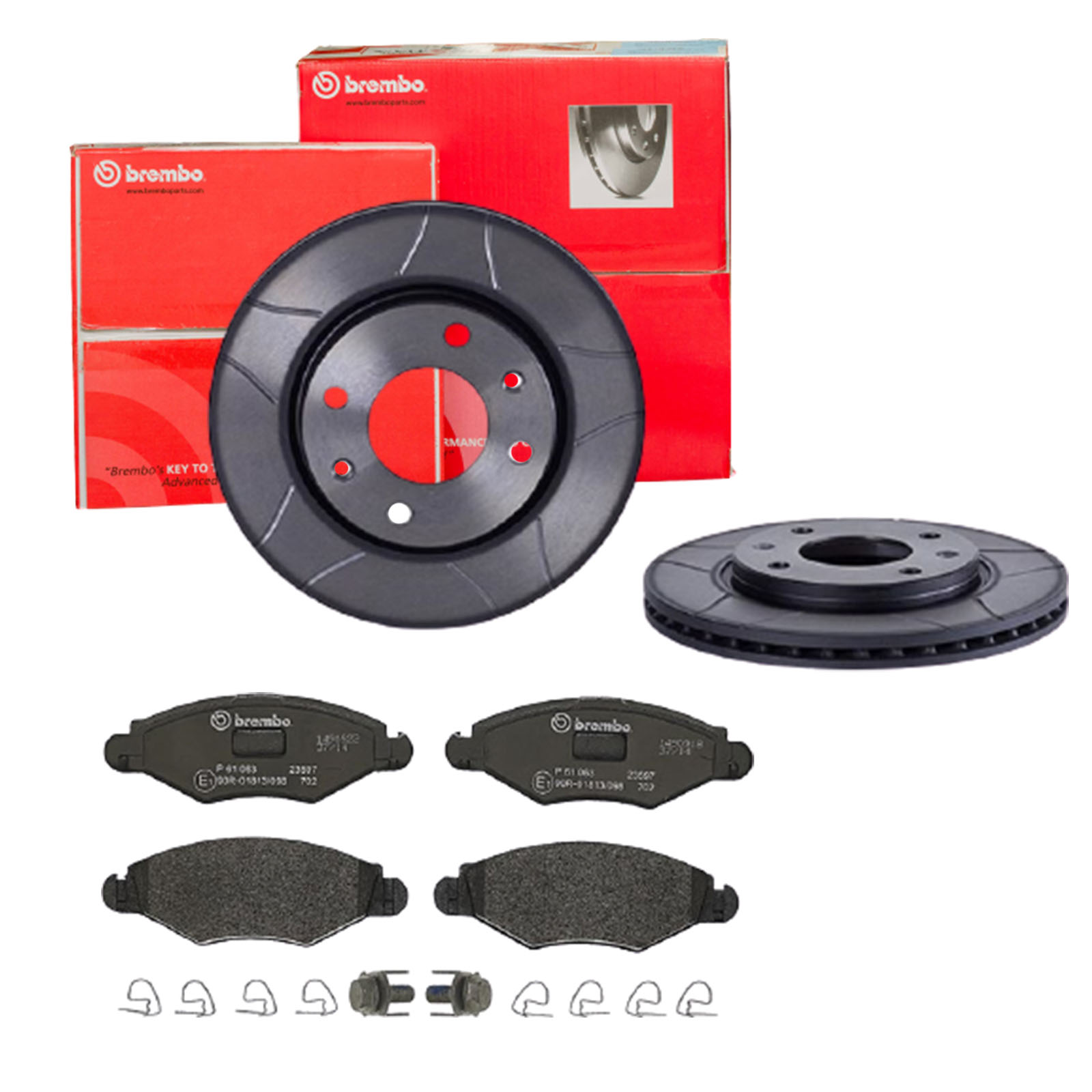 BREMBO Bremsensatz, Scheibenbremse sk8k0f7097 Vorderachse Geschlitzt 247mm 20mm für CITROËN PEUGEOT NAZA