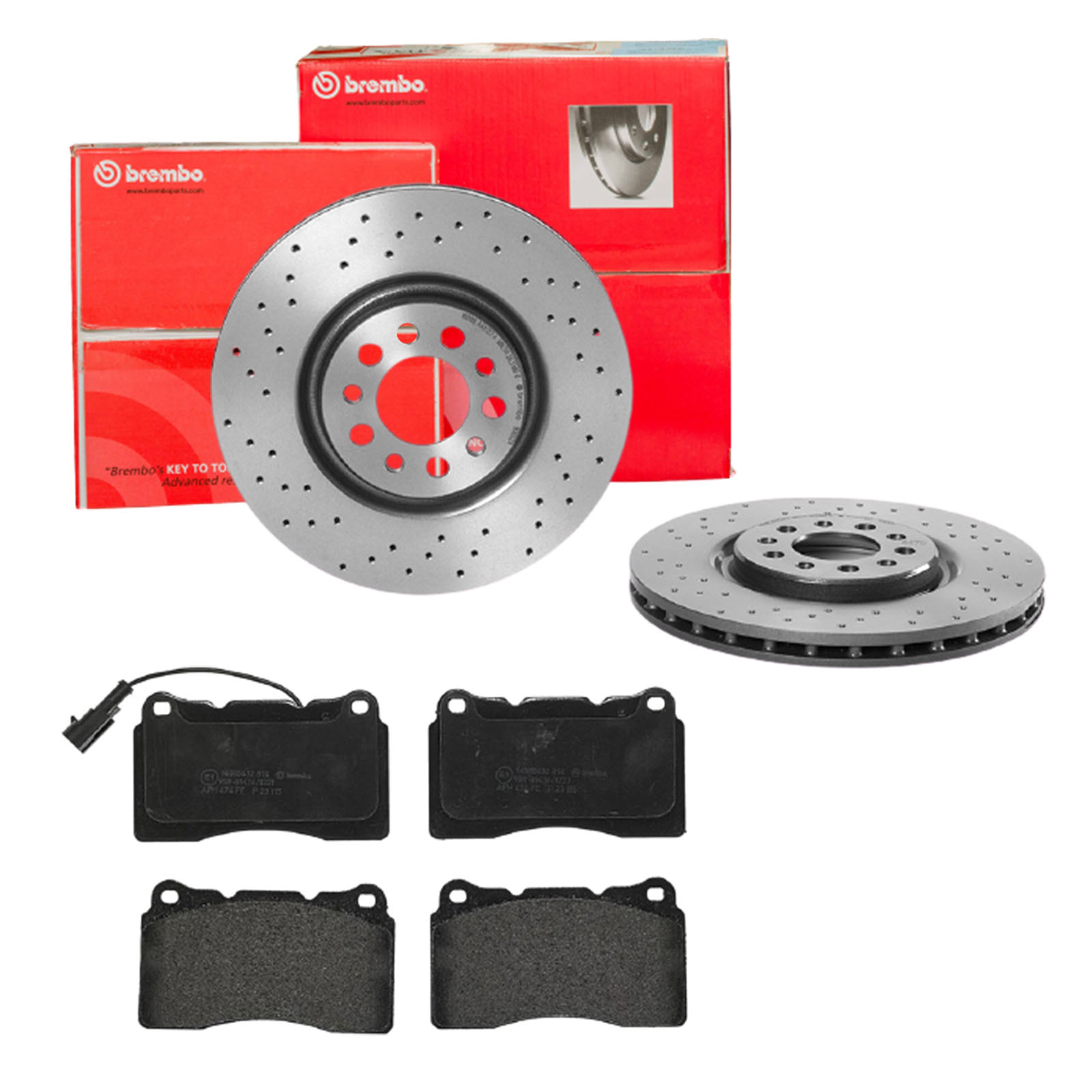BREMBO Bremsensatz, Scheibenbremse sk8k0f6zv1 Vorderachse Gelocht/innenbel. 330mm 28mm für ALFA ROMEO LANCIA MASERATI JEEP (GAC FCA)
